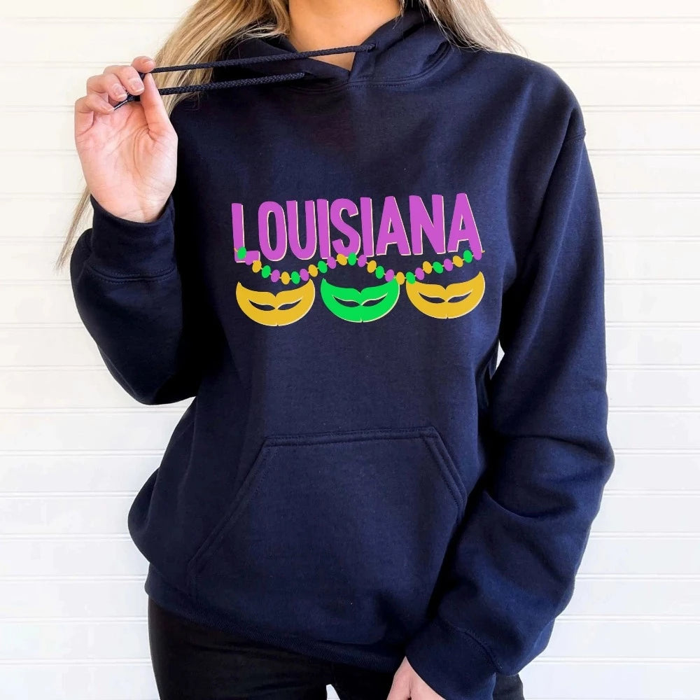 Louisiana Hooded Sweatshirt Unisex Louisiana Hoodie 