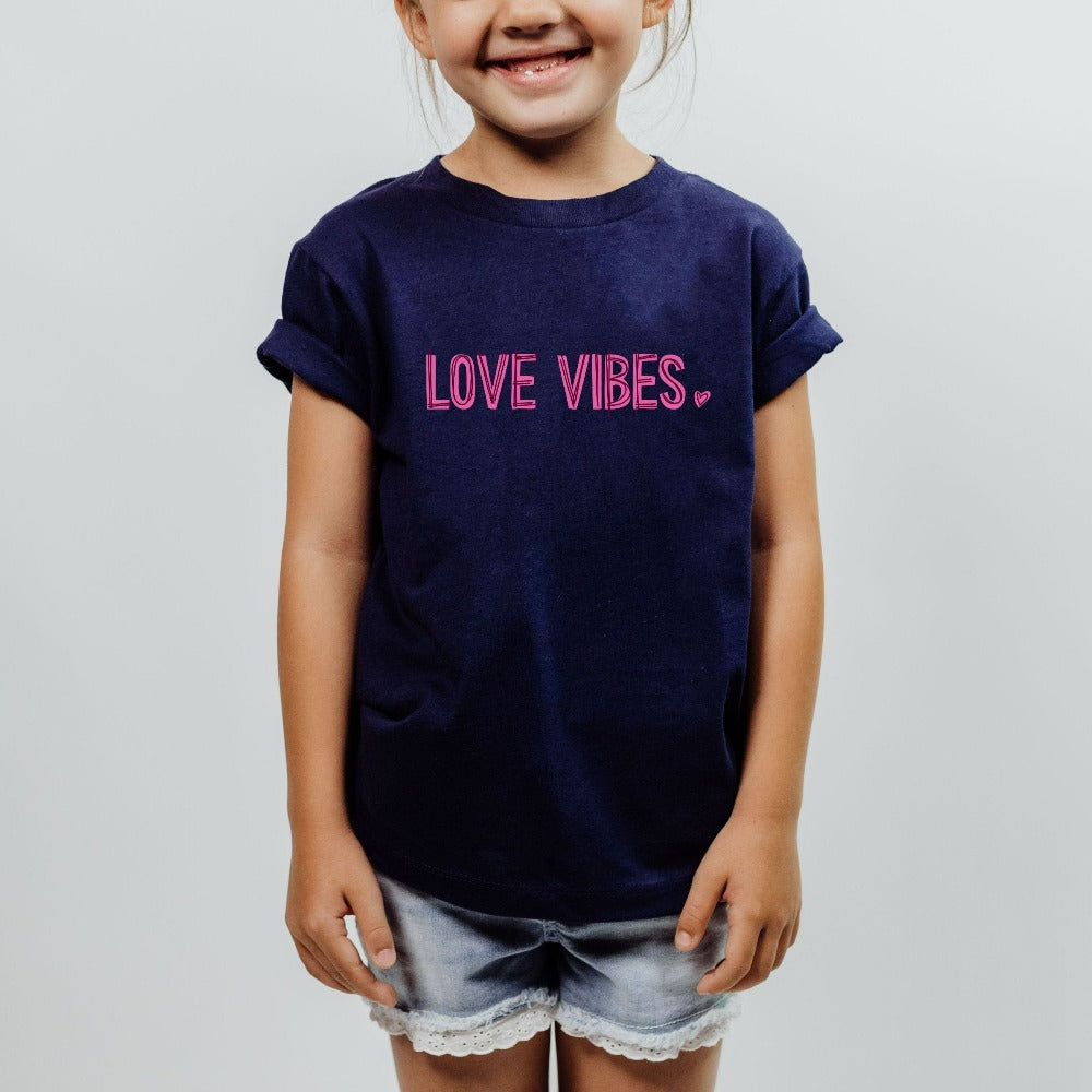 Love Vibes Valentines Shirt, Valentines Day TShirt, Women Vday Shirt, Valentines Tee Gift Him Her, Mr Mrs Couples Heart Shirt