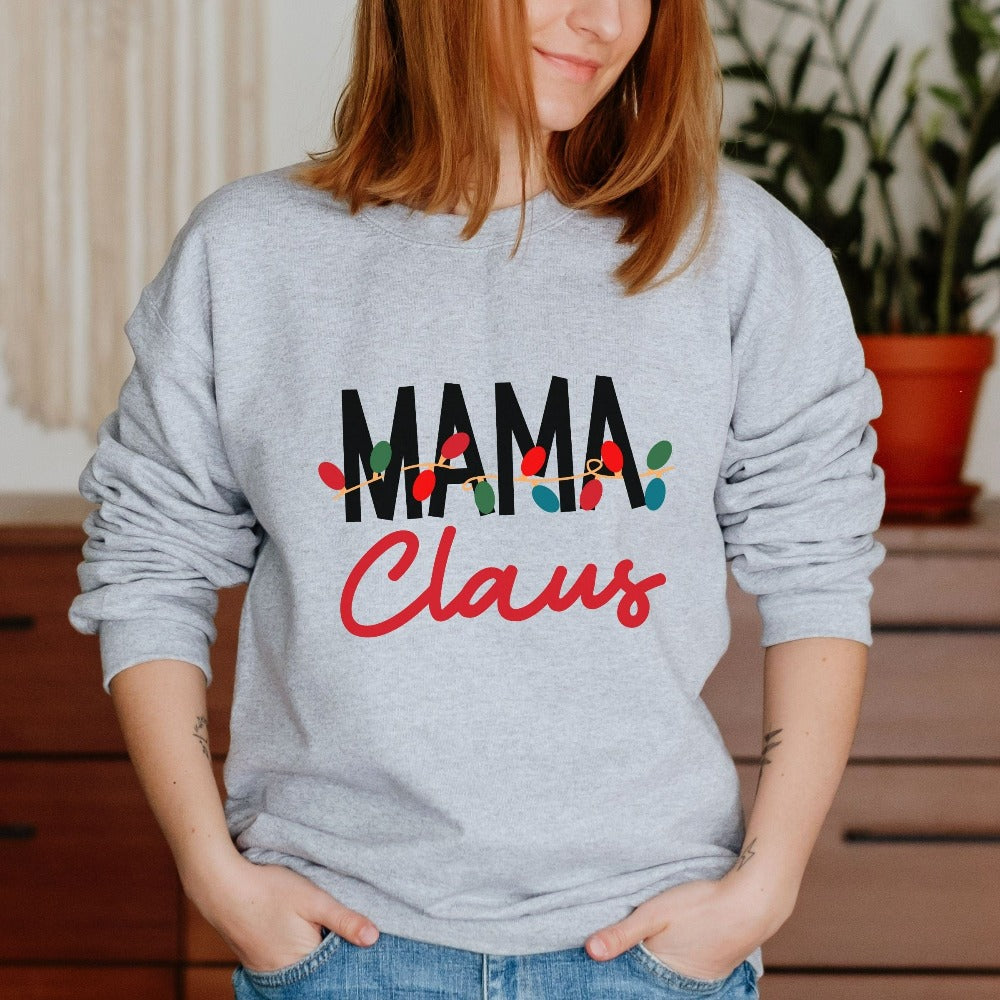 Christmas Mama Claus Christmas Mom Shirt Xmas Gift for Mum - The