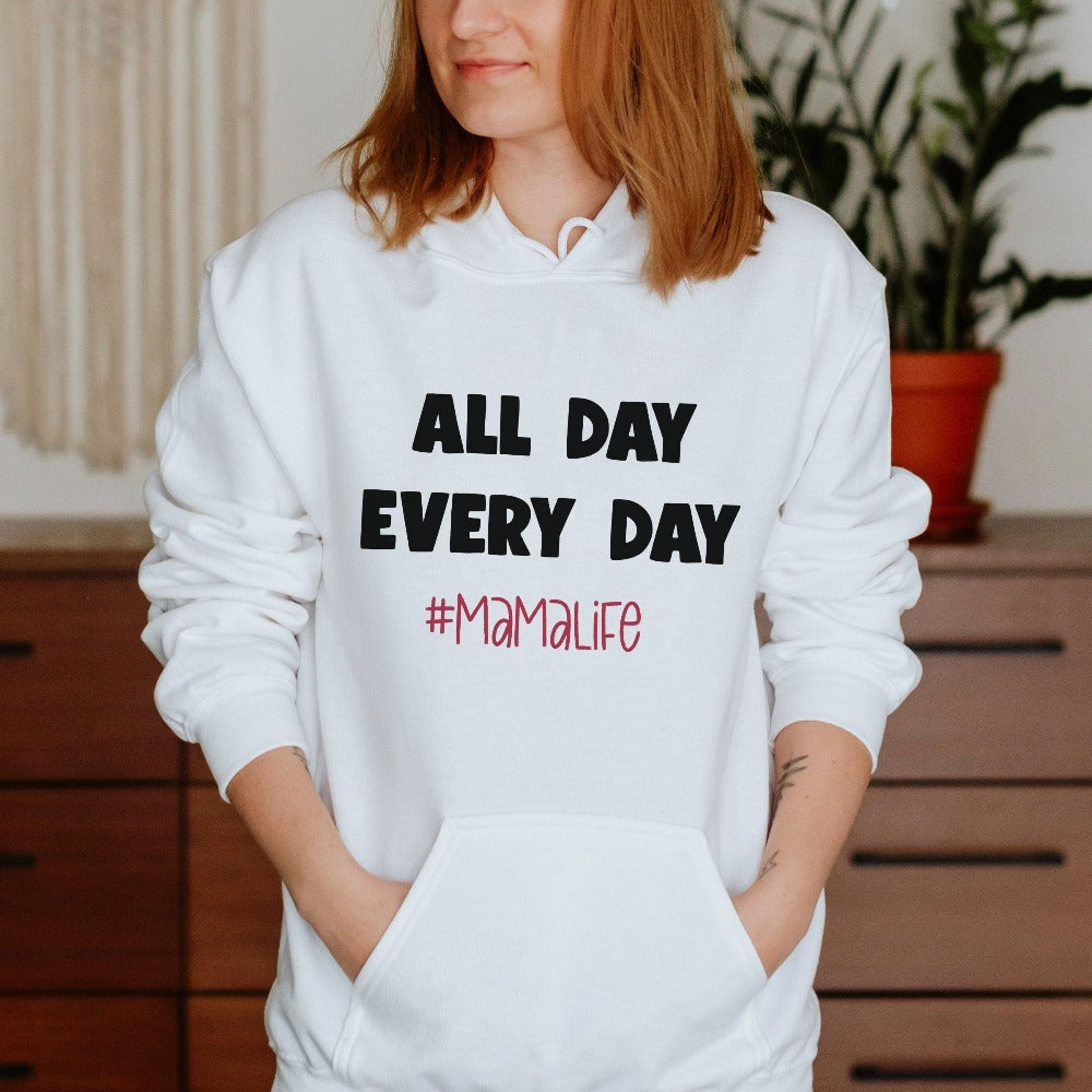 Get this chuckle mama life hoodie for your mom, mama, mumsy, stepmom or grandmother. A perfect gift idea for all the mothers on occasions like Mother's Day, Birthday and Christmas. A funny hoodie for a daily or weekend errands. 