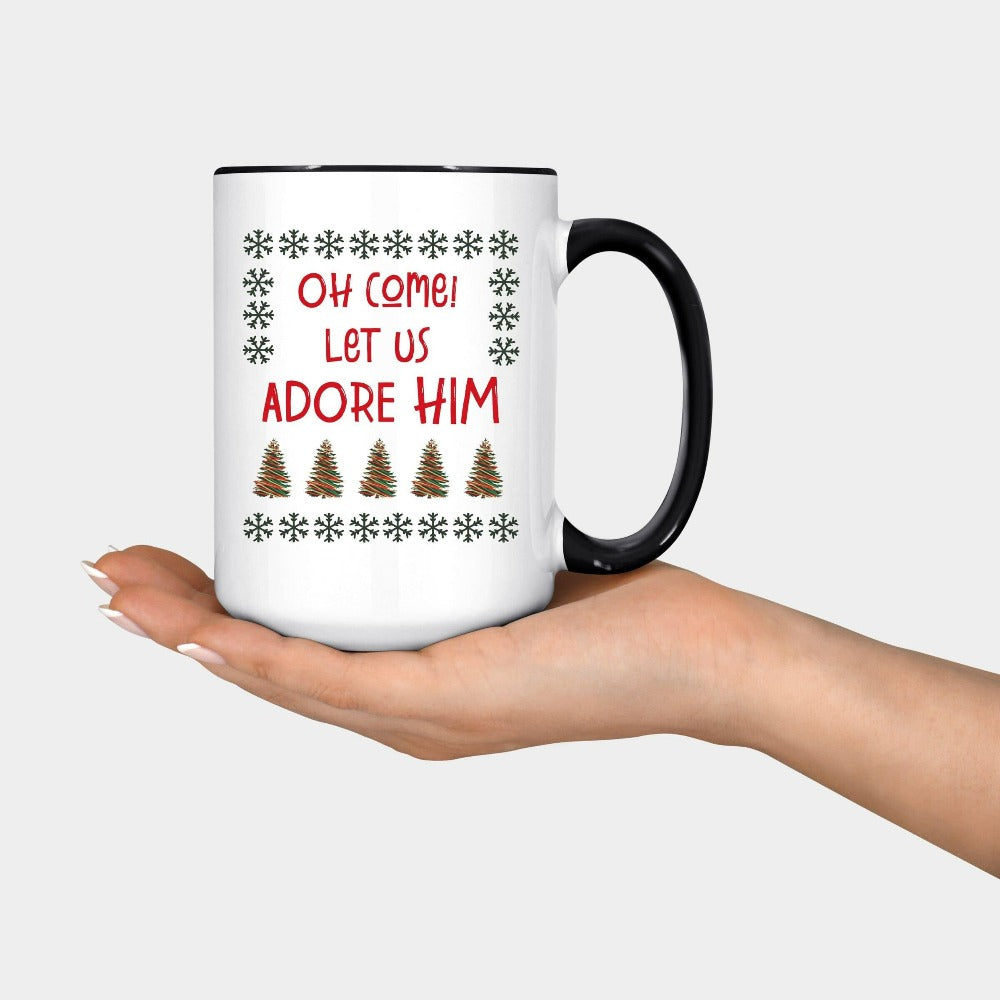 Merry Christmas Coffee Mug, Christmas Holiday Gifts, Winter Break Ideas, Gift for Mom Best Friend Daughter Sister Aunt, Funny Santa Gift