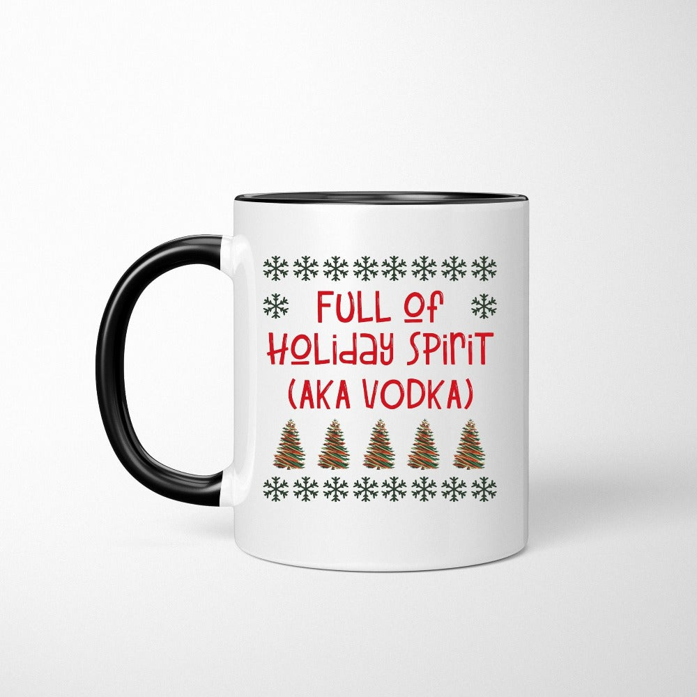 Merry Christmas Coffee Mug, Christmas Holiday Gifts, Winter Break Ideas, Gift for Mom Best Friend Daughter Sister Aunt, Funny Santa Christmas Mug