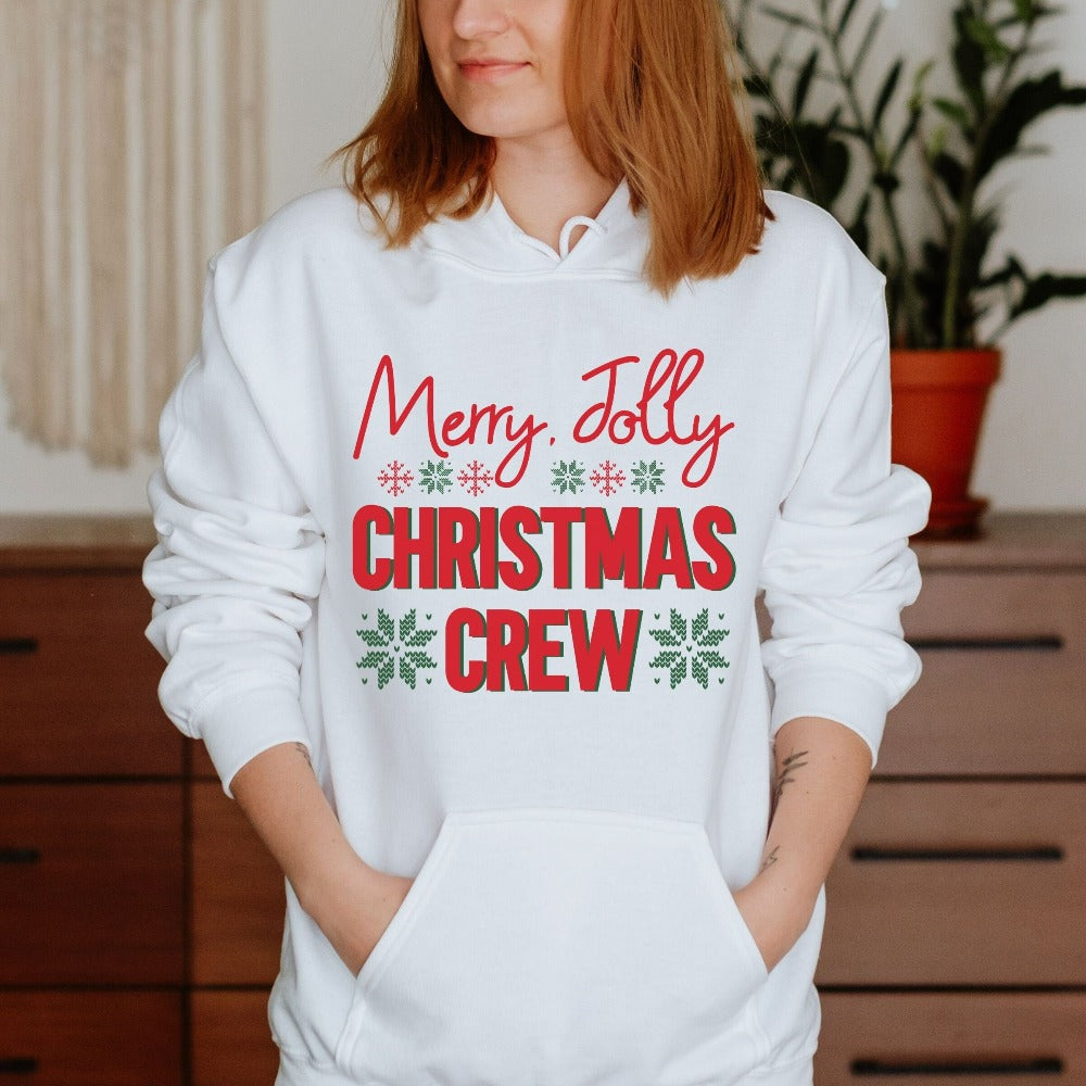 Merry Christmas Family Sweatshirt, Xmas Stocking Stuffer, Christmas Gift for Her, Women's Holiday Sweatshirt, Winter Xmas Top