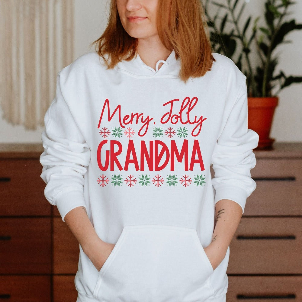 Merry Christmas Gift for Grandma, Christmas Crewneck Sweatshirt, Grandma Christmas Sweater, Granny Christmas Shirt, Grammy Xmas Holiday Top