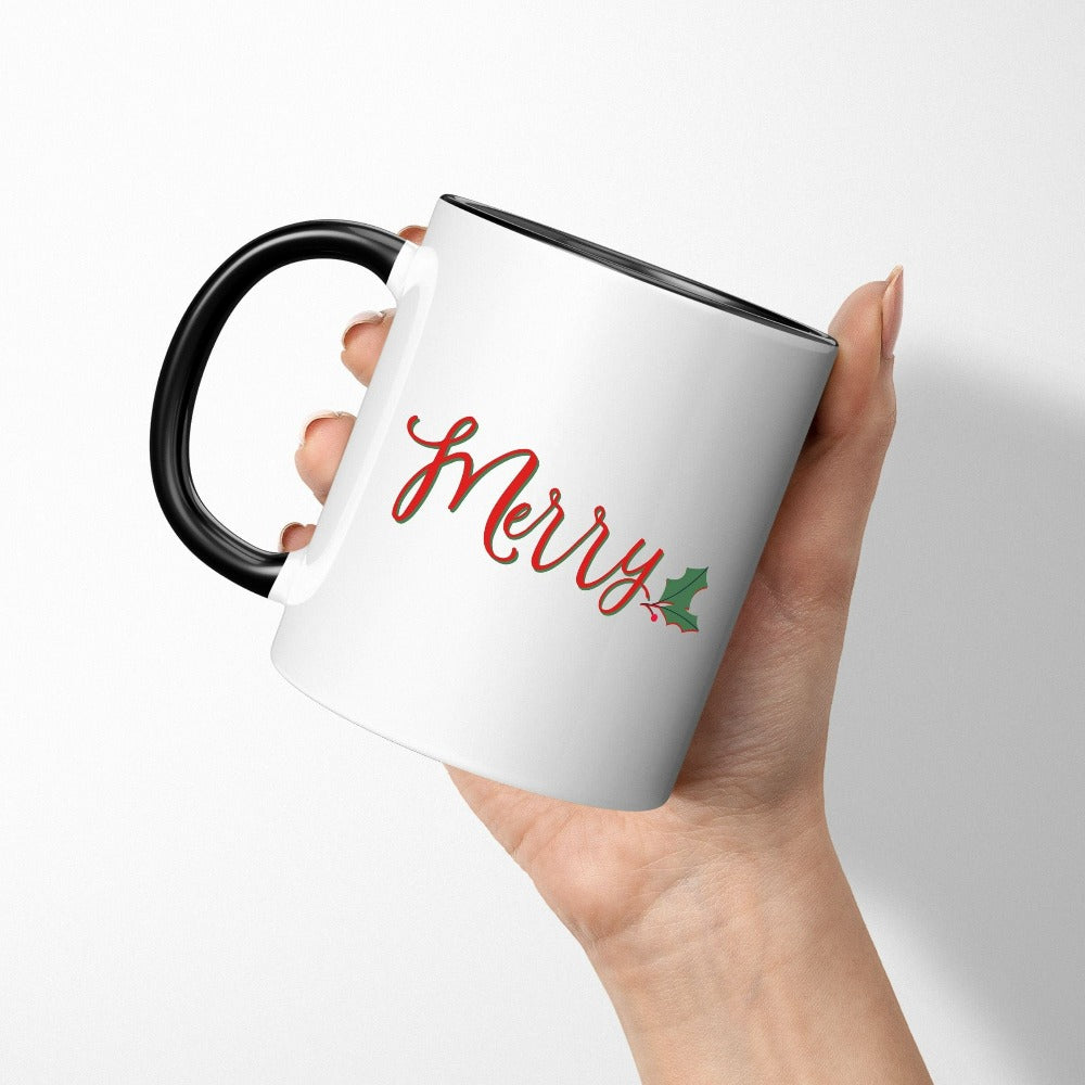 Merry Christmas Gift Ideas, Funny Christmas Mugs, Hot Chocolate Mugs, Winter Break Teacher Gifts, Xmas Gift for Friend, Mom Daughter 