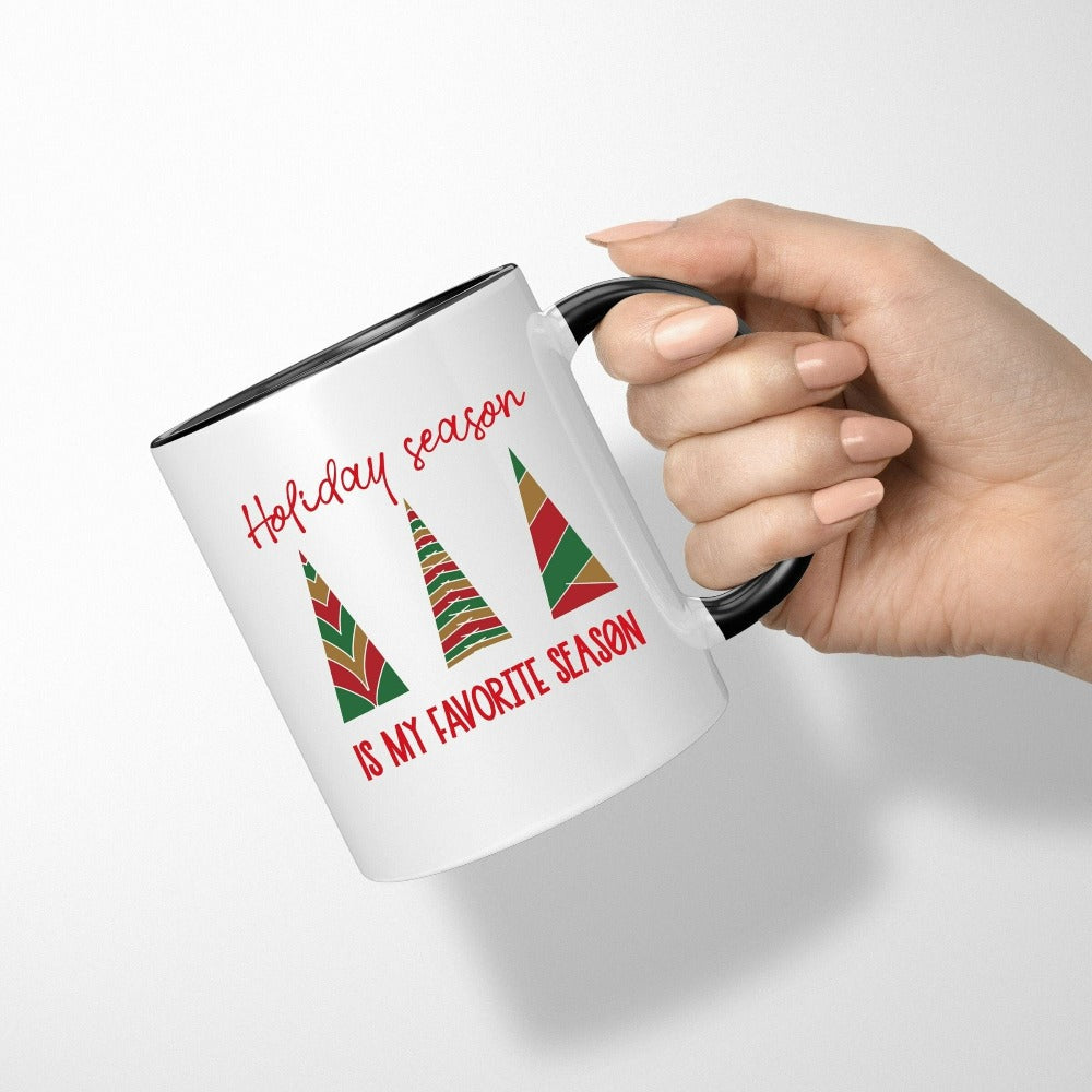 Merry Christmas Mug, Christmas Carol Gift Ideas, Holly Jolly Fa La La Song Coffee Mug, Holiday Hot Chocolate Mug Gift, Xmas Gift Idea 