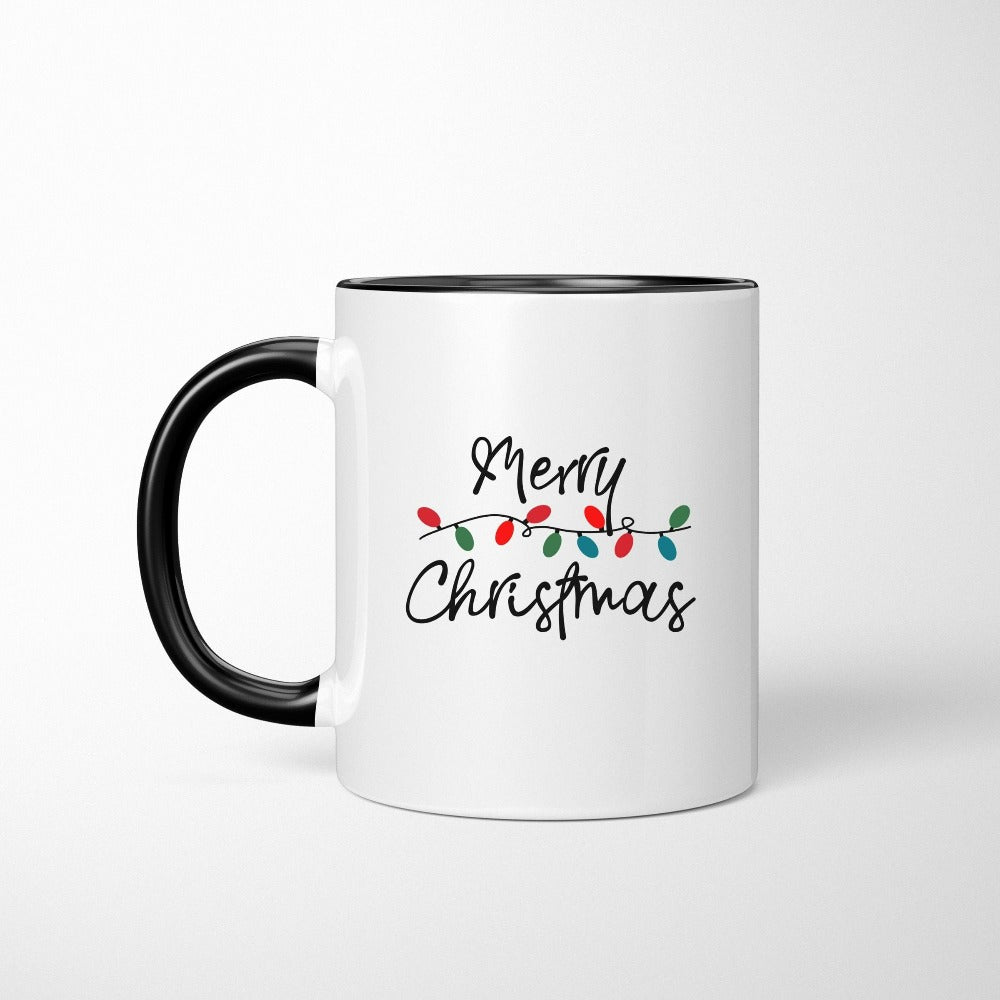 Merry Christmas Mug, Christmas Holiday Coffee Mug, Holiday Hot Chocolate Mug, Gift for Mug, Grandma Santa Gifts, Xmas Gift for Staff