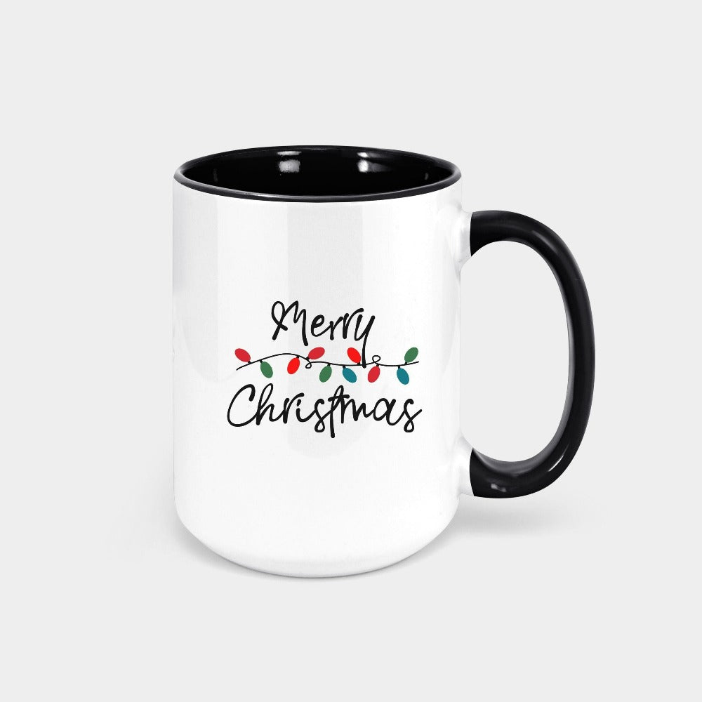 Merry Christmas Mug, Christmas Holiday Coffee Mug, Holiday Hot Chocolate Mug, Gift for Mug, Grandma Santa Gifts, Xmas Gift for Staff 