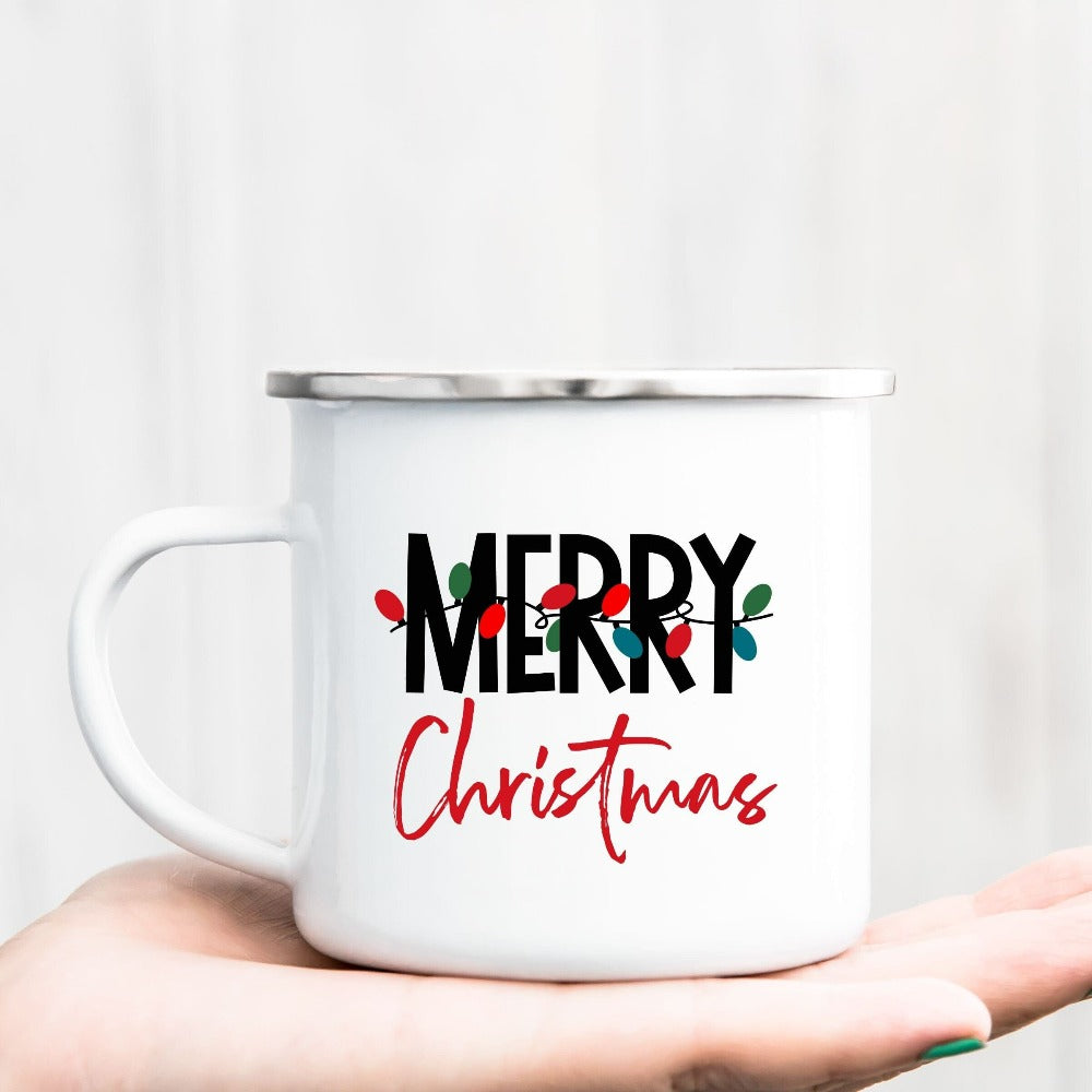 Merry Christmas Mug, Christmas Holiday Coffee Mug, Holiday Hot Chocolate Mug, Gift for Mug, Grandma Santa Gifts, Xmas Gift for Staff 