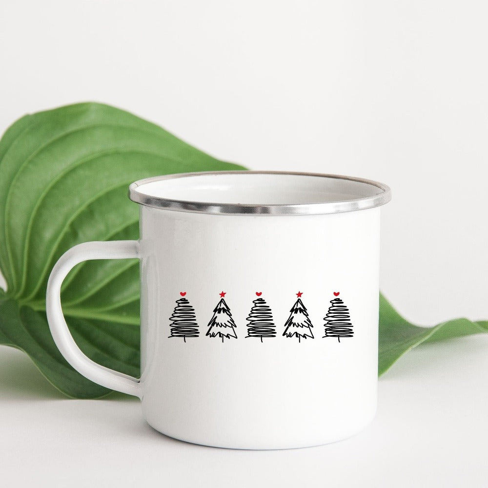 Merry Christmas Mug, Christmas Tree Coffee Mug, Family Campfire Cups, Cute Xmas Holiday, Christmas Party Cup, Merry Christmas Gifts, Holiday Mug