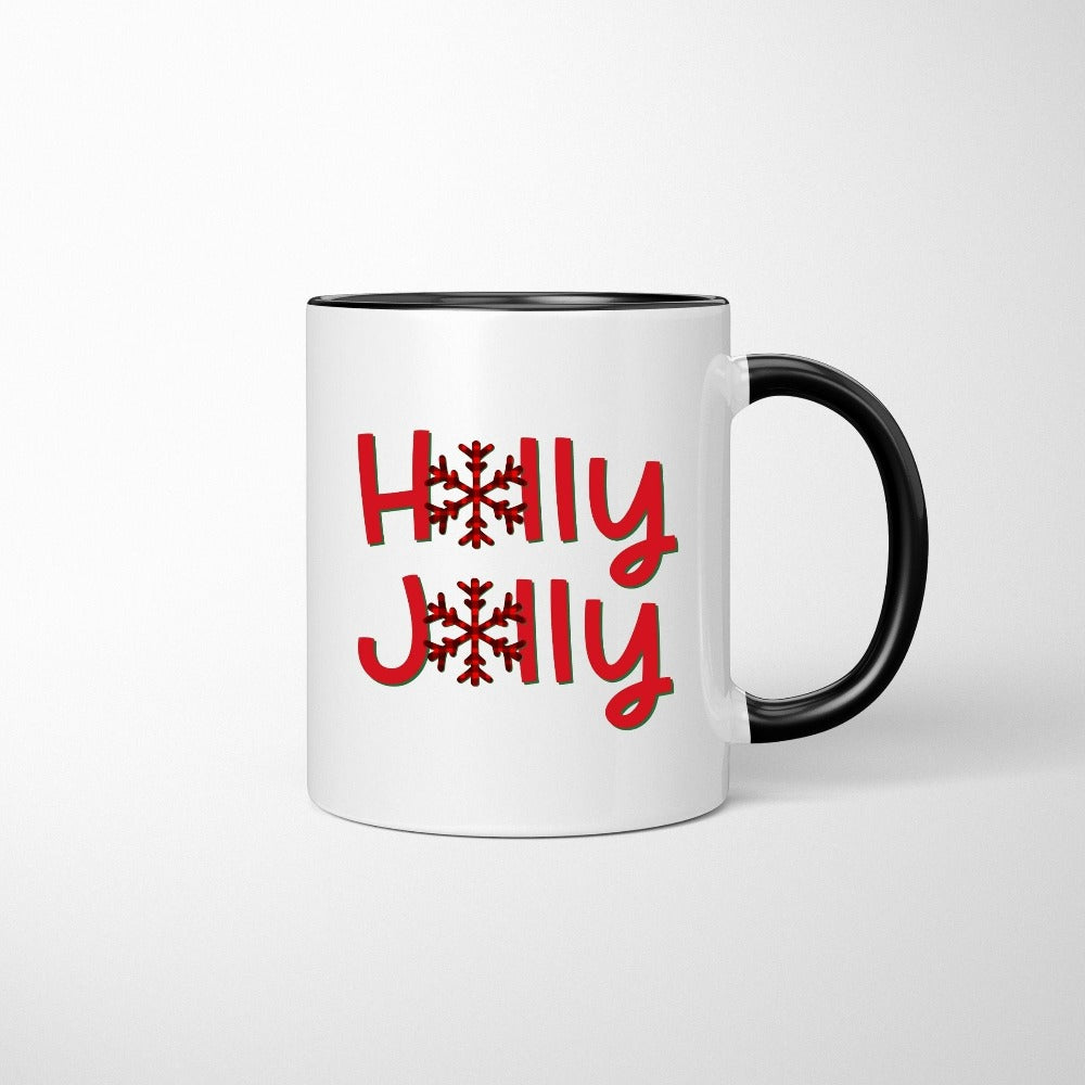 Merry Christmas Mug, Holiday Coffee Mugs, Christmas Gifts for Grandma, Cute Xmas Stocking Stuffer, Office Co-Worker Presents for Lady, Holiday Gift