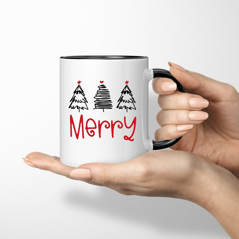 Merry Christmas Mug, Hot Chocolate Mug, Family Reunion Xmas Vacation Cups, Holiday Coffee Mug, Cute Christmas Gift, Xmas Holiday Gift 