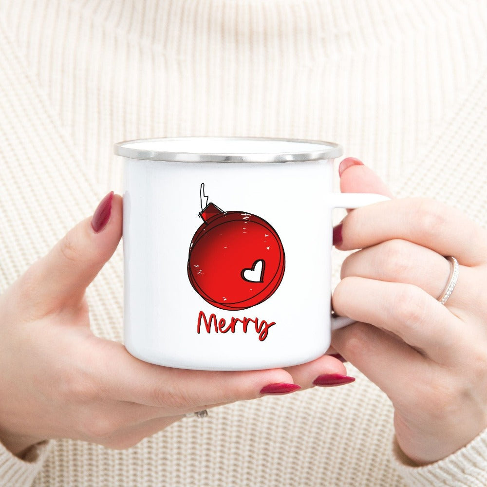 Merry Christmas Mug, Winter Holiday Coffee Mug, Christmas Gift for Mom, Hot Chocolate Mug, Christmas Break Gift for Teacher, Office 