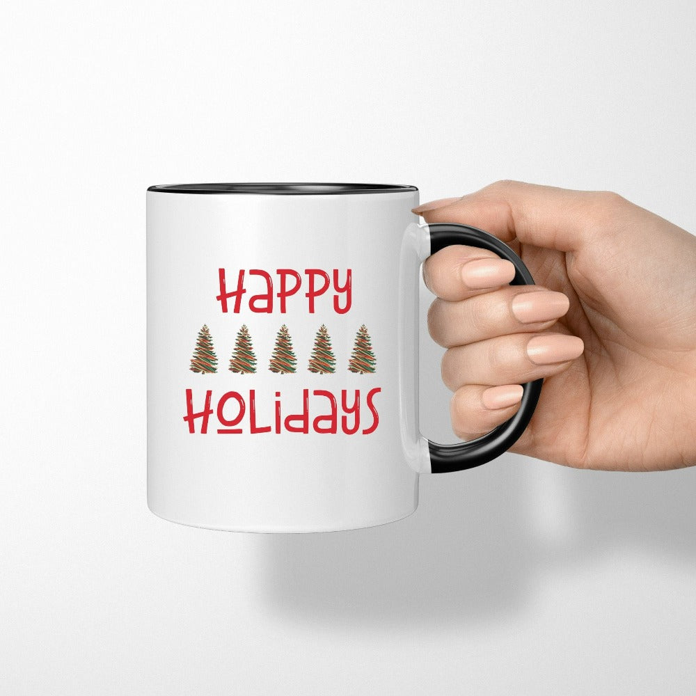 Merry Christmas Mugs, Christmas Coffee Mug, Christmas Holiday Gift, Teacher Xmas Gift, Family Winter Vacation Group Hot Chocolate Cup, Xmas Mug