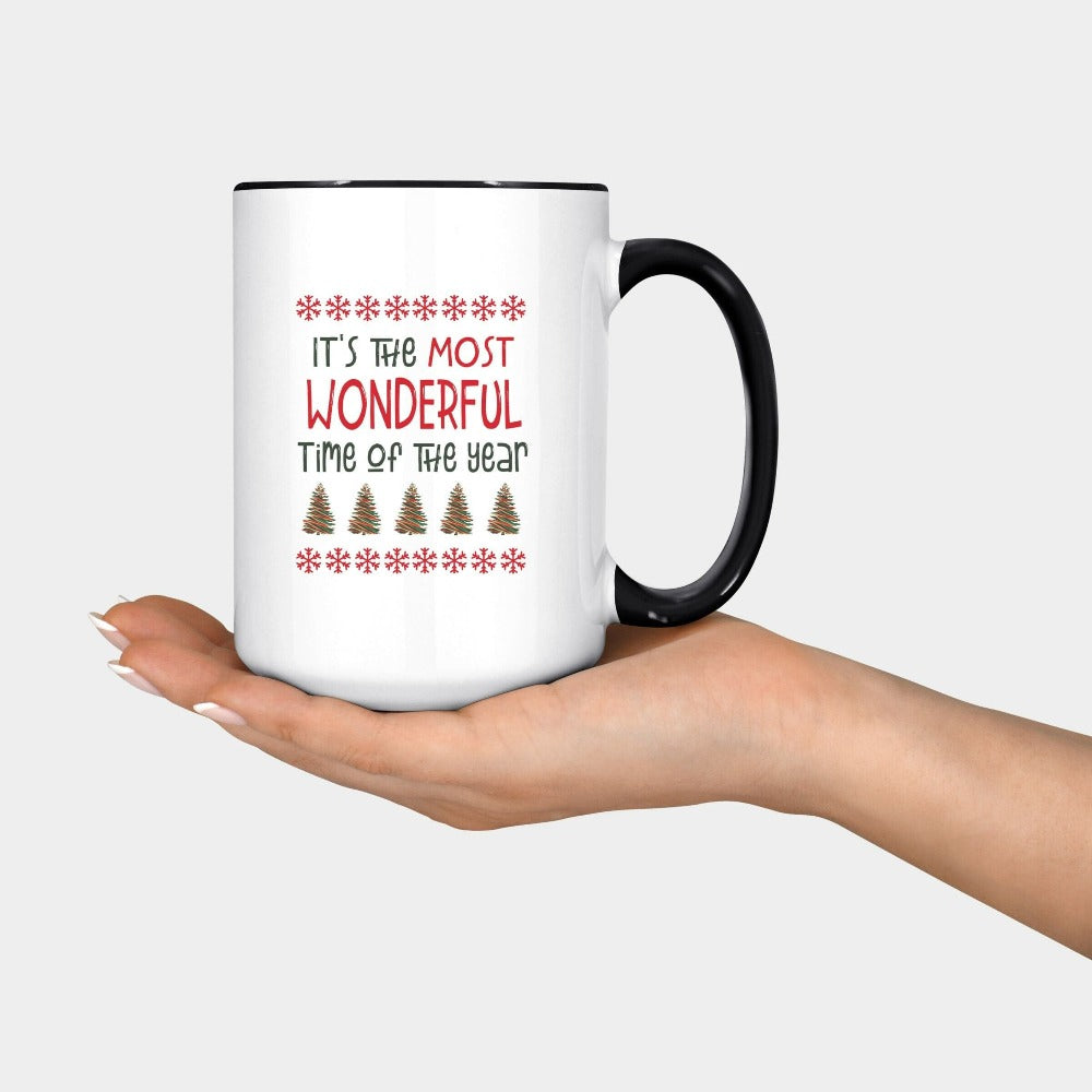 Merry Christmas Mugs, Christmas Coffee Mug, Christmas Holiday Gift, Teacher Xmas Gift, Family Winter Vacation Group Hot Chocolate Cup, Holiday Season Gift