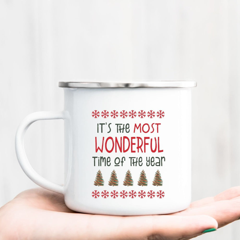 Merry Christmas Mugs, Christmas Coffee Mug, Christmas Holiday Gift, Teacher Xmas Gift, Family Winter Vacation Group Hot Chocolate Cup, Holiday Season Gift