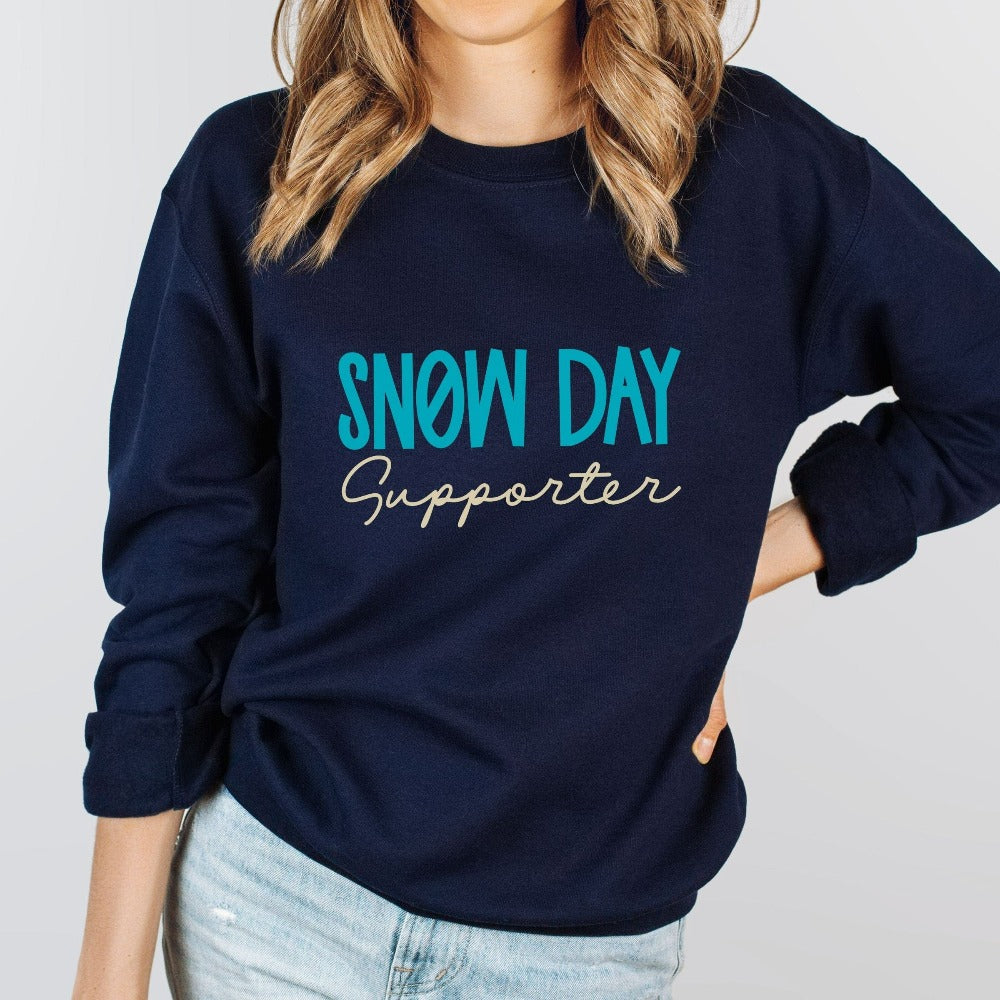 Merry Christmas Sweater, Snow Day Lover Gift, Matching Christmas Party Shirts, Christmas Sweatshirt for Women, Christmas Present Top, Snowday Sweater