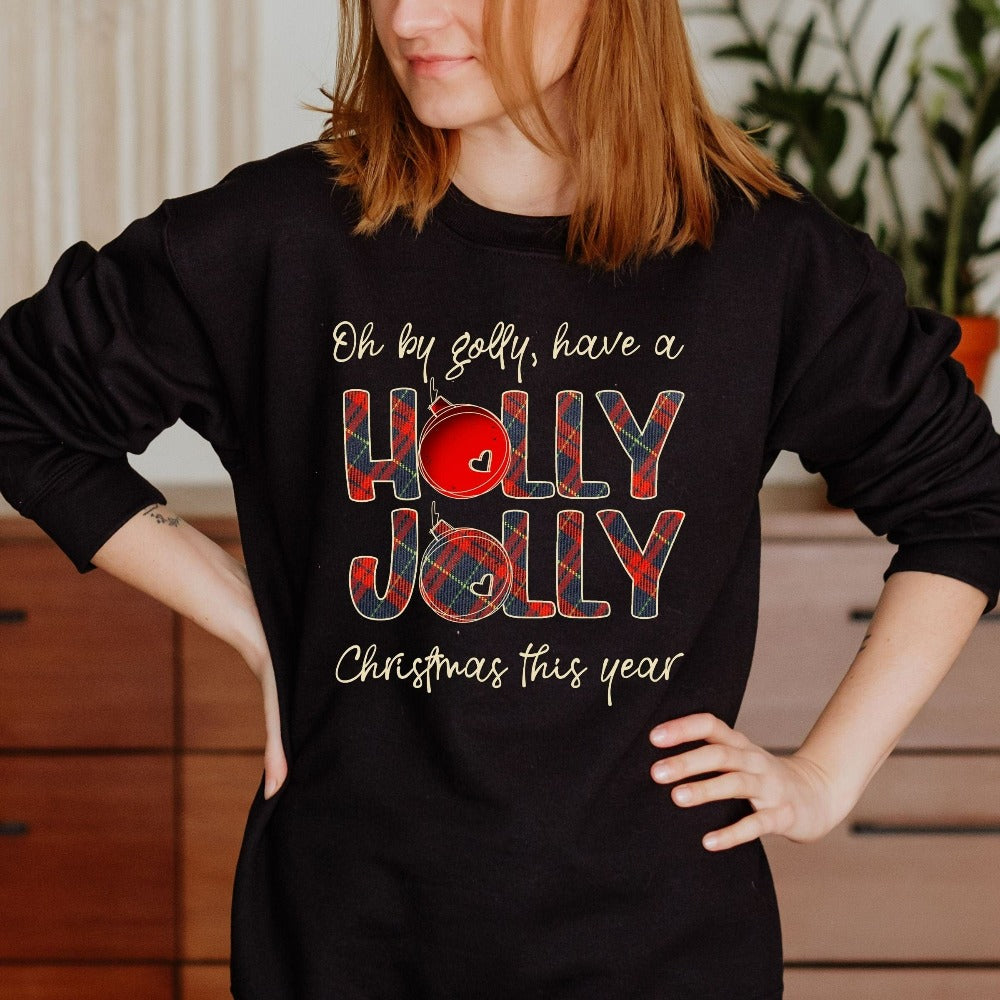 Merry Christmas Sweater, Xmas Holiday Sweatshirt, Women's Crewneck Ugly Sweater, Family Reunion Matching Top, Christmas Picture Top, Christmas Sweatshirt