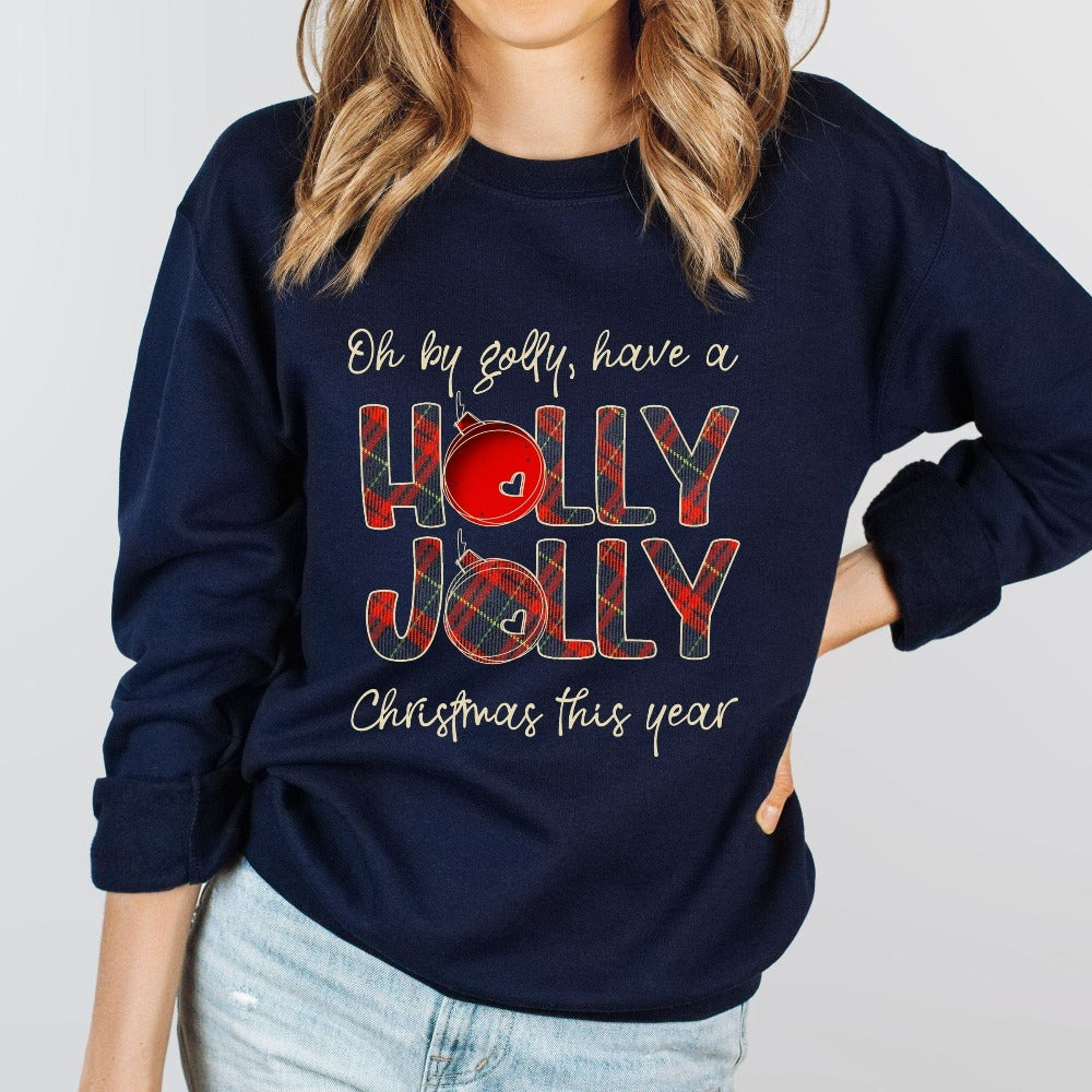 Merry Christmas Sweater, Xmas Holiday Sweatshirt, Women's Crewneck Ugly Sweater, Family Reunion Matching Top, Christmas Picture Top, Christmas Sweatshirt