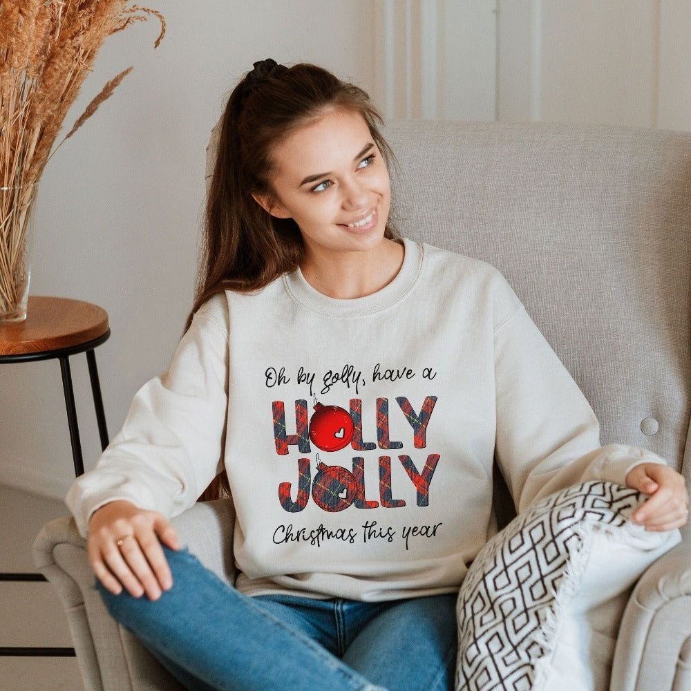 Merry Christmas Sweater, Xmas Holiday Sweatshirt, Women's Crewneck Ugly Sweater, Family Reunion Matching Top, Christmas Picture Top, Christmas Sweatshirt