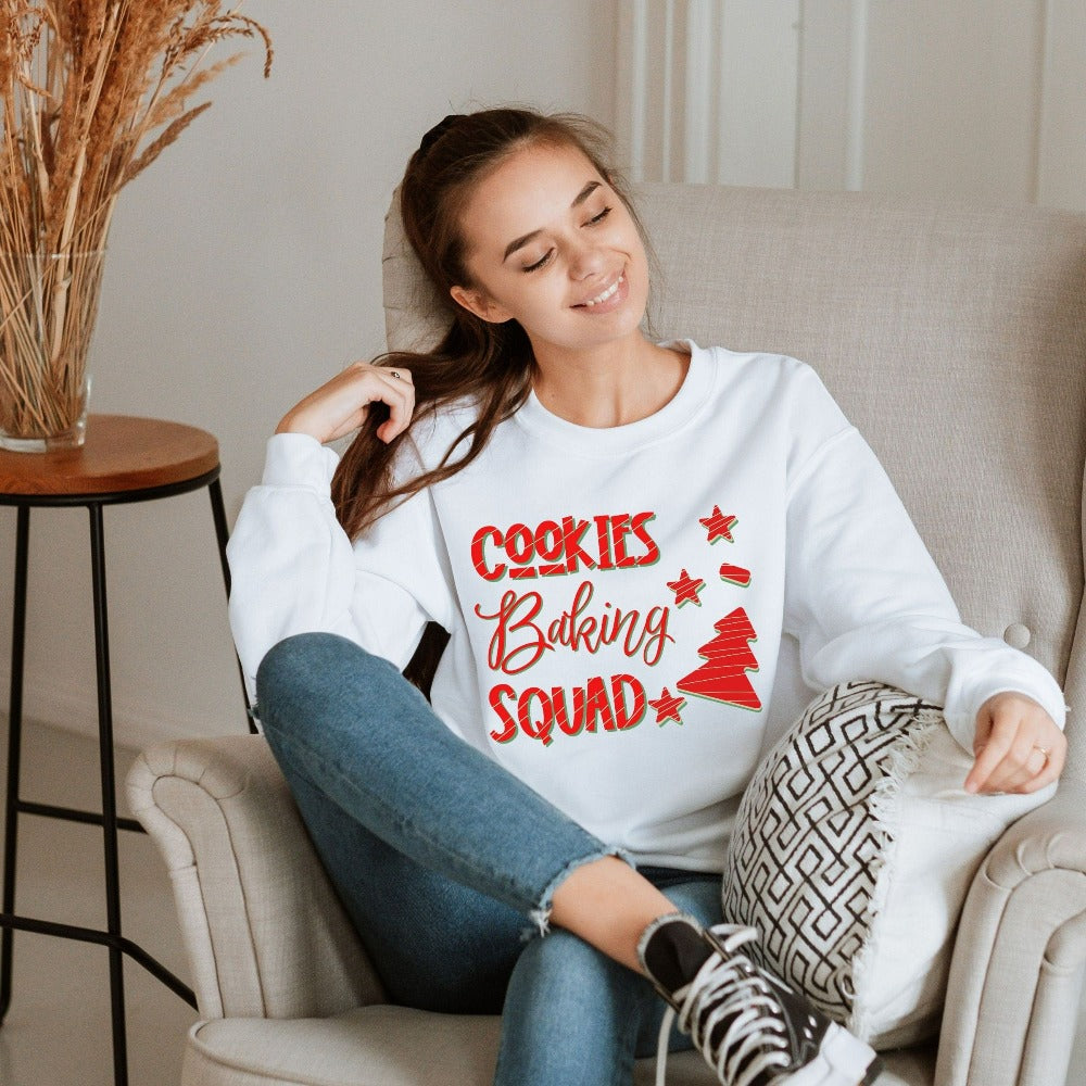 Merry Christmas Sweatshirt, Christmas Gifts, Winter Holiday Xmas Shirts, Funny Christmas Gifts for Baker, Gifts for Grandma, Hohoho, Holiday Sweater