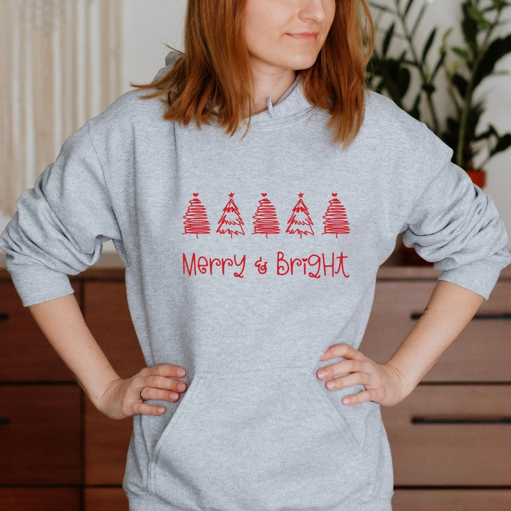 Merry Christmas Sweatshirt, Christmas Sweater for Women, Couple Holiday Sweatshirt, Family Christmas Vacation Shirt, Xmas Tops, Mom Winter Sweater