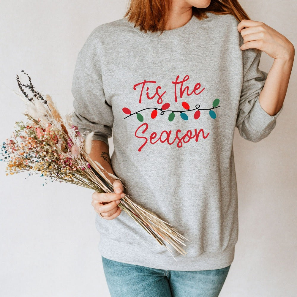 Merry Christmas Sweatshirt, Christmas Sweatshirt Gift Ideas, Gift for Boss Staff Neighbor, Cute Holiday Gifts for Girlfriend Couple