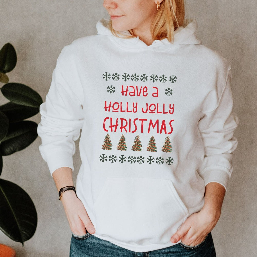 Merry Christmas Sweatshirt, Family Holiday Sweater, Women Christmas Crewneck Sweatshirt, Winter Outfit for Ladies, Xmas Gifts