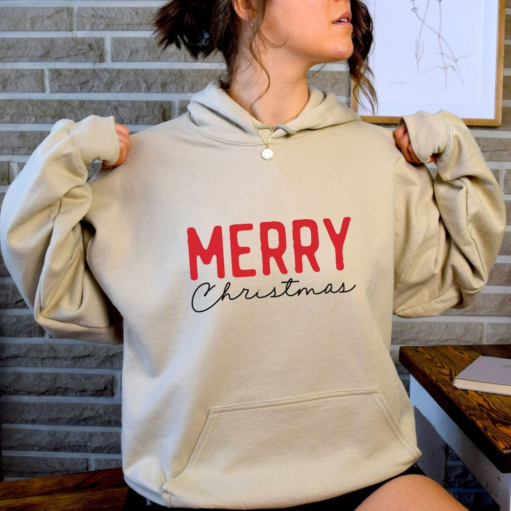 Merry Christmas Sweatshirt, Happy Holidays Gift, Xmas Stocking Stuffer, Family Christmas Vacation Shirt, Couple Christmas Sweater, Xmas Sweatshirt