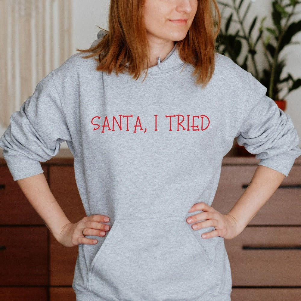 Merry Christmas Sweatshirt, Ladies Christmas Jumper, Matching Holiday Sweater for Family, Funny Xmas Gift, Winter Sweatshirt