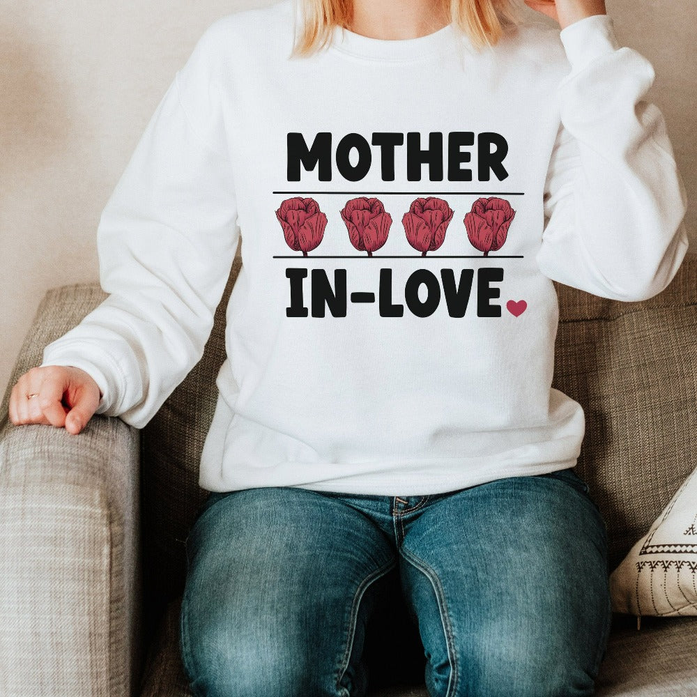 Mother's love is always amazing. Let's give this mother sweatshirt to our stunning mama, mom, mommy or mother-in-law to show our deepest appreciation for the unending love and care towards her daughter or son. Trendy sweatshirt for all the mothers.