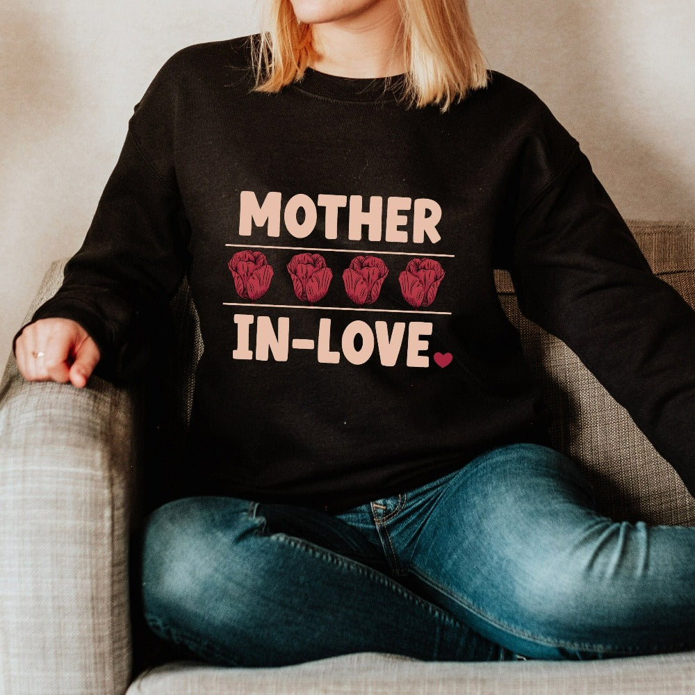 Mother's love is always amazing. Let's give this mother sweatshirt to our stunning mama, mom, mommy or mother-in-law to show our deepest appreciation for the unending love and care towards her daughter or son. Trendy sweatshirt for all the mothers.