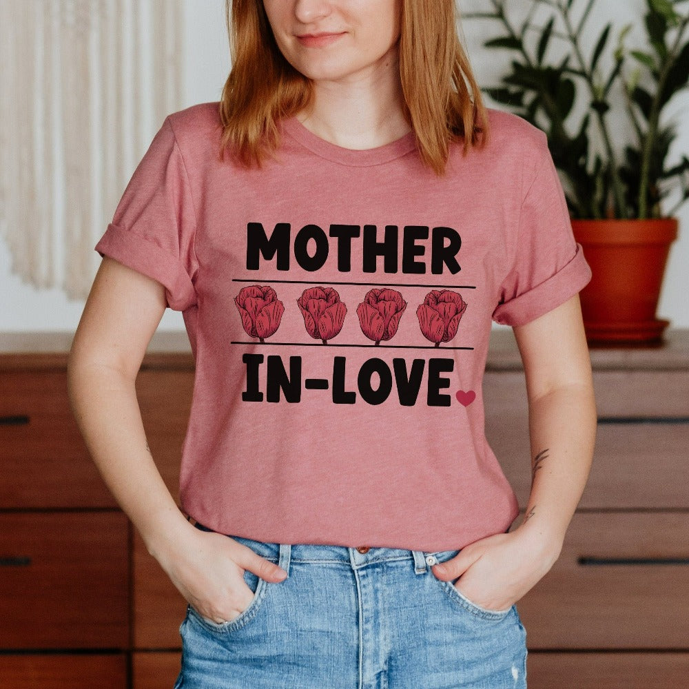 Mother's love is always amazing. Let's give this mother t-shirt to our stunning mama, mom, mommy or mother-in-law to show our deepest appreciation for the unending love and care towards her daughter or son. A best ever floral shirt for all the mothers.