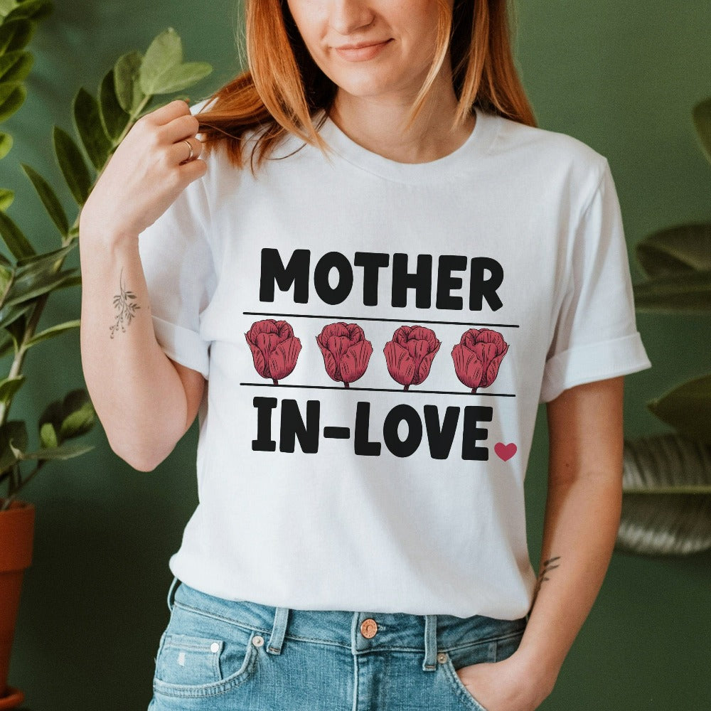 Mother's love is always amazing. Let's give this mother t-shirt to our stunning mama, mom, mommy or mother-in-law to show our deepest appreciation for the unending love and care towards her daughter or son. A best ever floral shirt for all the mothers.