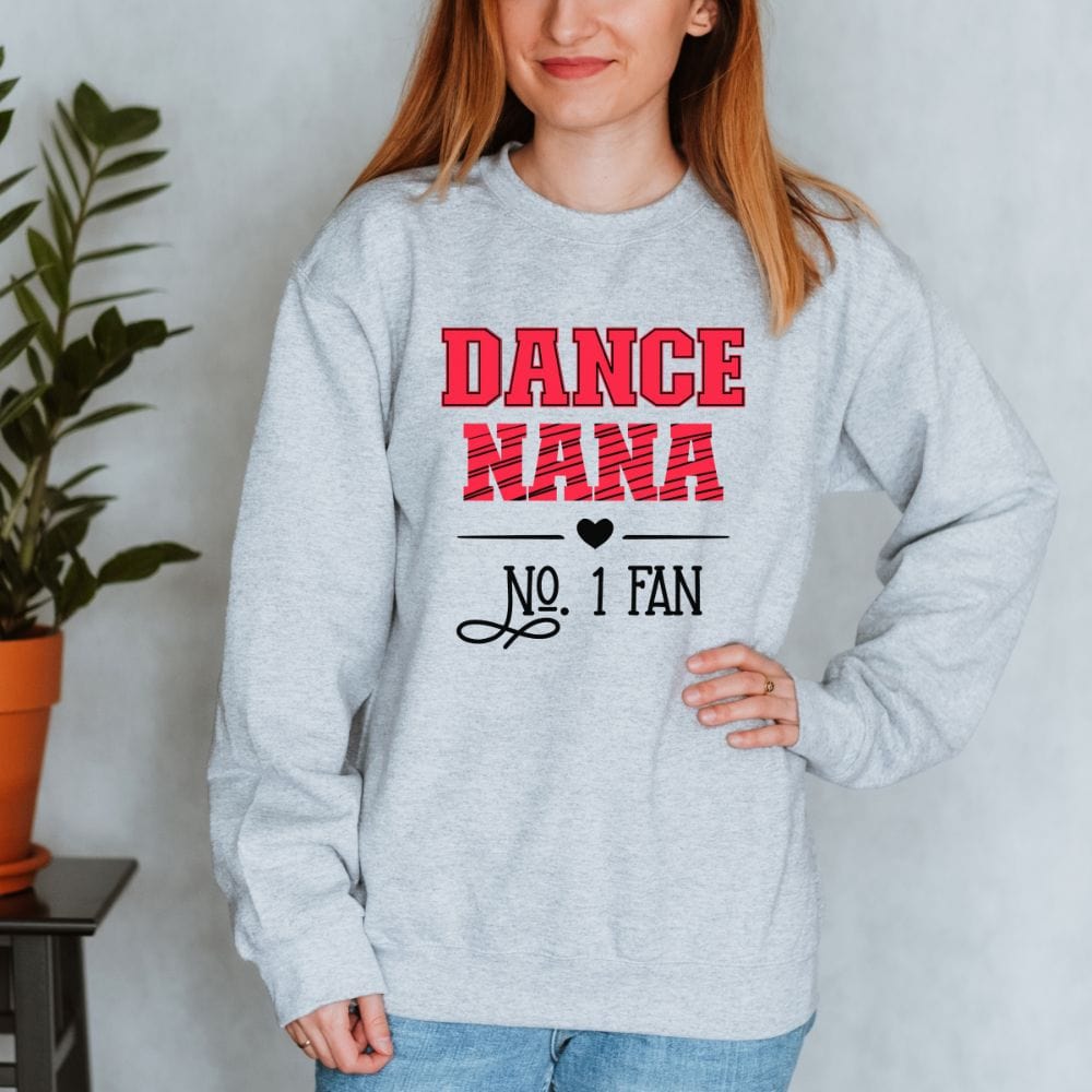 This empowered dance sweatshirt  is a perfect gift idea. It can be used in a music recital, jazz and ballet practice. A cute and trendy sweaters for teen, mom, grandma or granny, daughter and sister for birthday and mother's day.