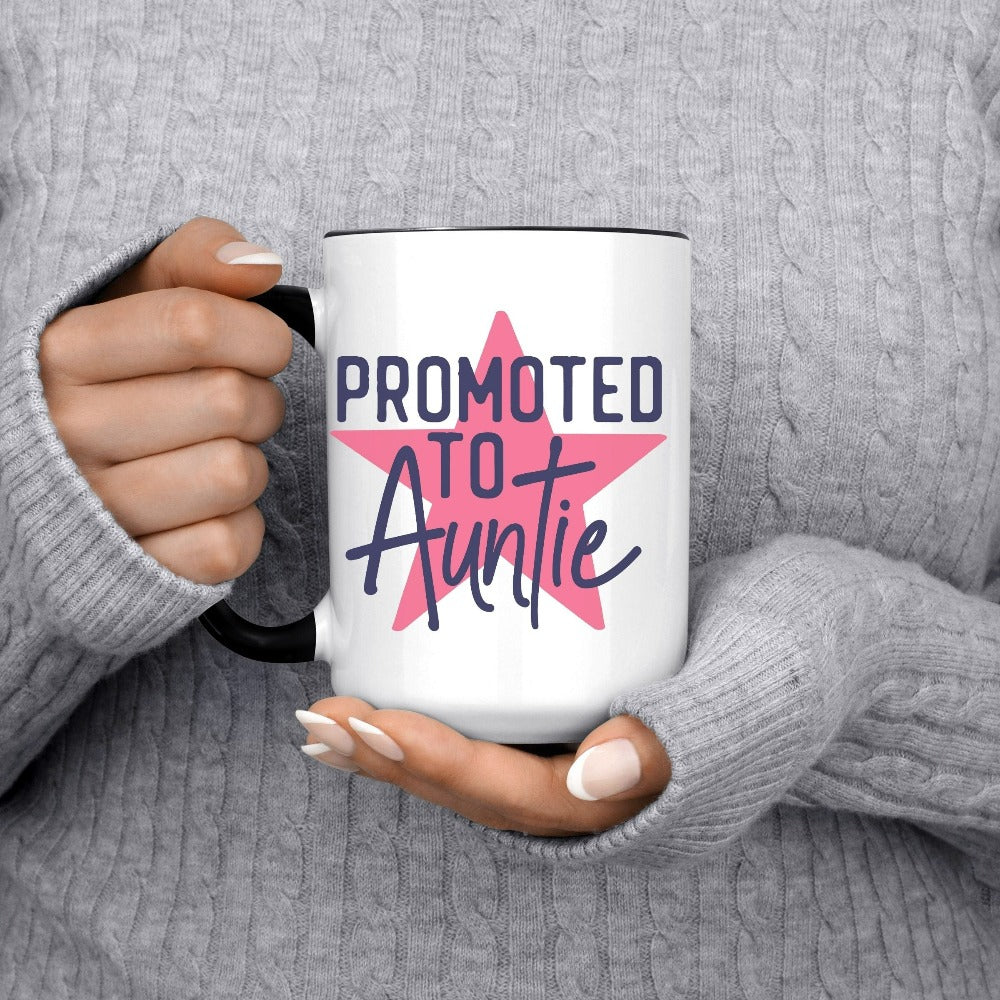 Promoted to Auntie Star Mug – Jonomea