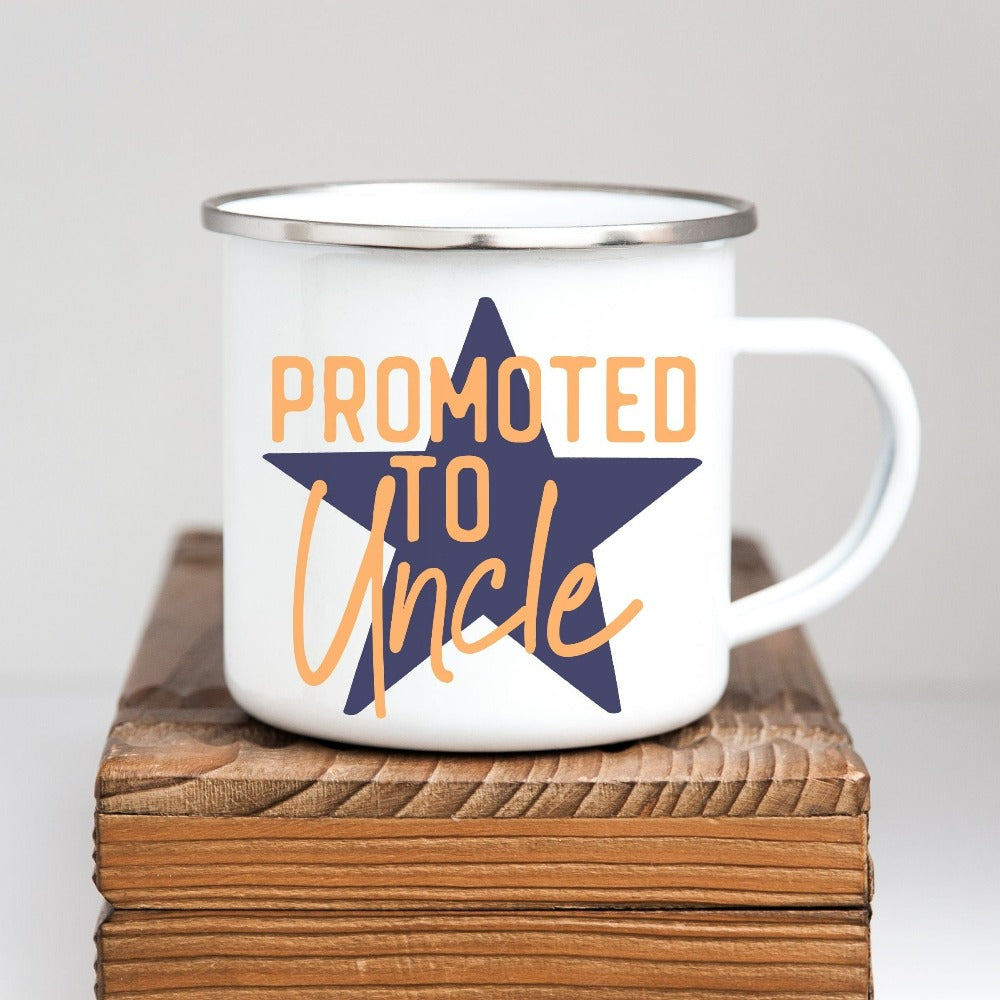 Cute promoted to auntie and uncle baby announcement gift idea for sister, brother or best friend. Great for baby shower, family reunion or thanksgiving holiday pregnancy reveal to family. Celebrate the newest godparents, aunt or uncle with this thoughtful surprise idea.