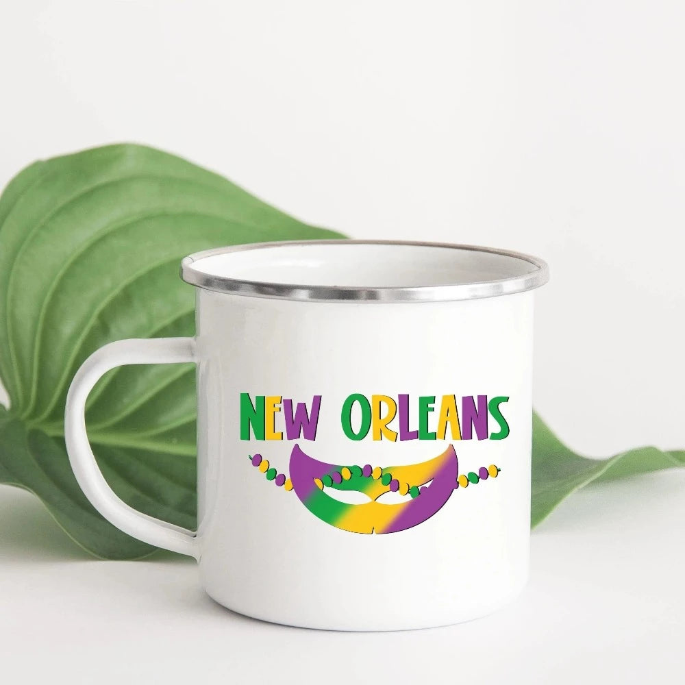 New Orleans Coffee Mug, Mardi Gras Day Celebration Gift, New Orleans Mug, Mardi Gras Coffee Cup, Matching Nola Mug, Mardi Gras Cruise