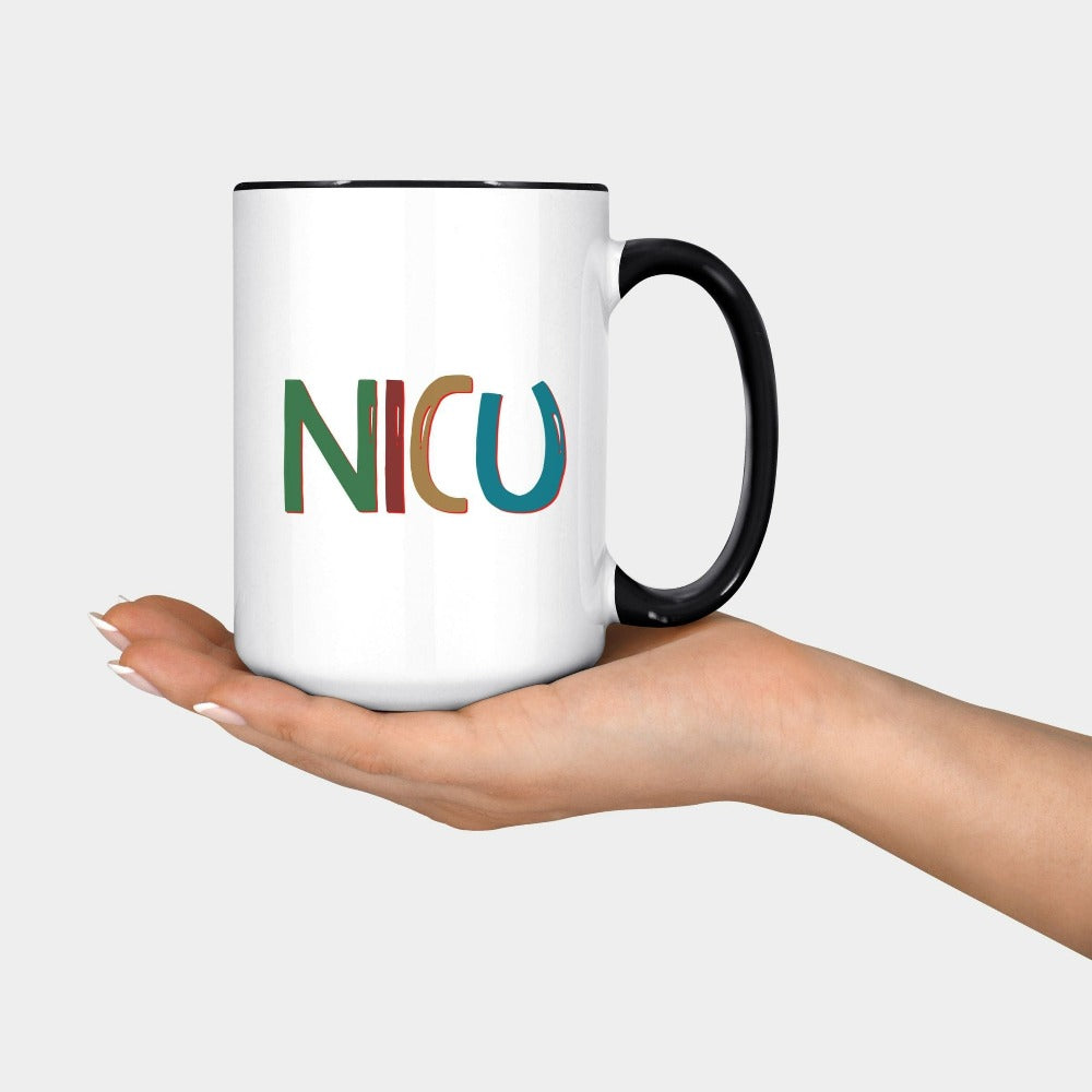 NICU Nurse Christmas Mug, L & D Ward Midwife Christmas Gift, Neonatal Intensive Care Unit Christmas Cup Ideas, Xmas Present for OBGYN, Nurse Mug