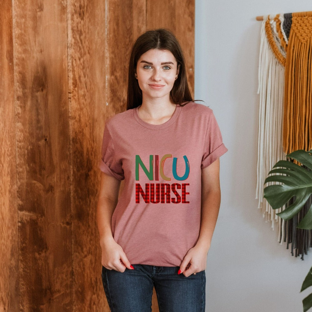 NICU Nurse Christmas Shirt, Neonate Nurse Christmas TShirt, Holiday Gifts for Nurse NICU Crew, Nursing School Christmas Party Shirts