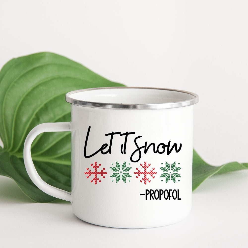 Christmas Mug Christmas Coffee Mug let It Snow Mug 