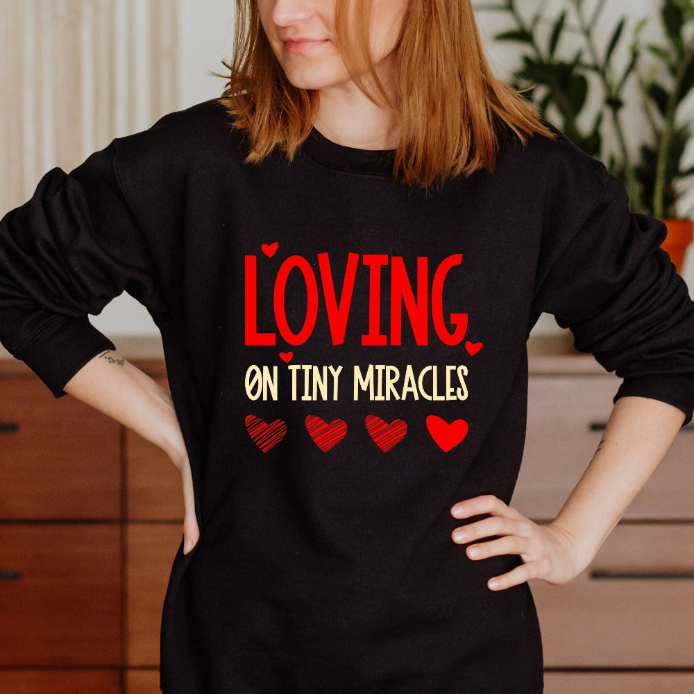 Nurse Crewneck Sweatshirt, Neonatal Intensive Care Unit Nurse Shirt, ICU RN Valentine Sweatshirt, Twin Mom V-Day Baby Reveal Sweater 