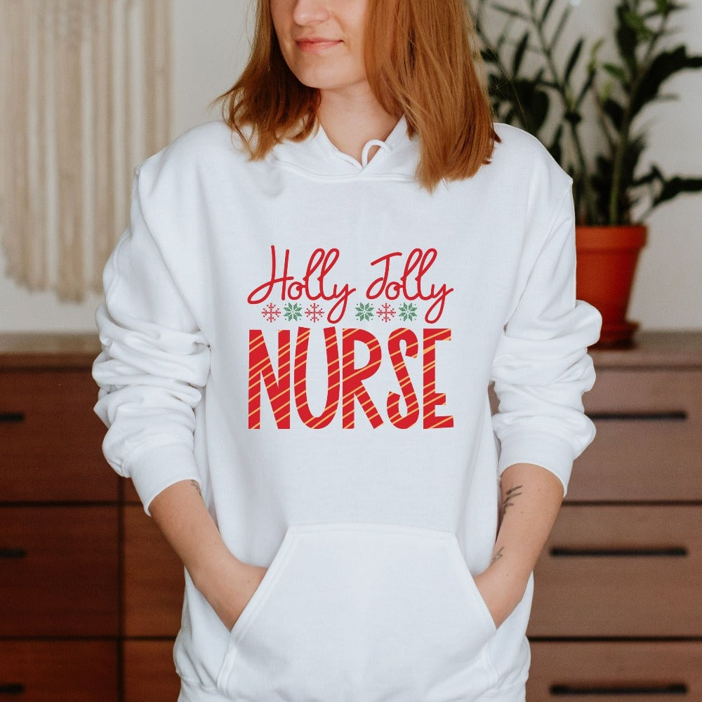 Nurse Gift for Christmas, Holiday Sweater for Women, Christmas Nurse Shirt, Emergency Nurse Christmas Party Sweatshirt, PICU NICU ER