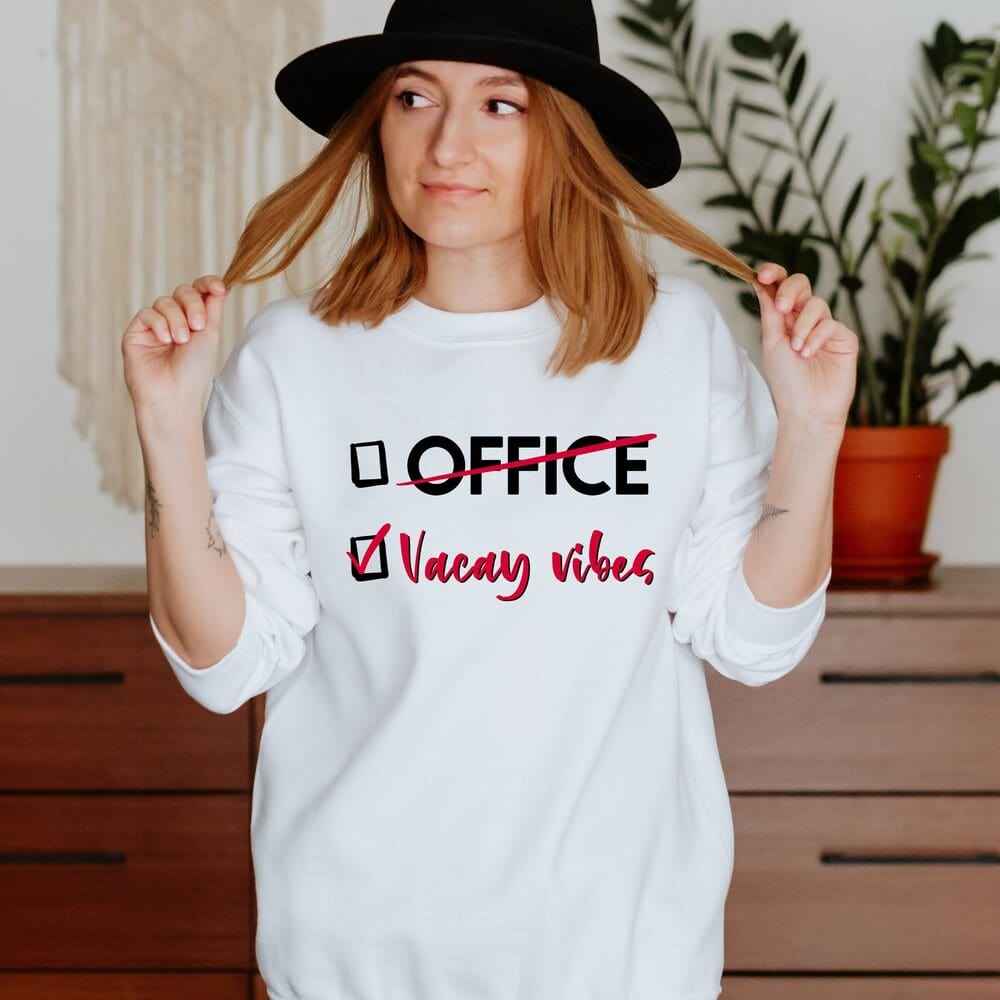 This unisex women’s sweatshirt can be a gift for her, to your mother, sister, daughter, sister-in-law, best friend, officemate, workmate, colleague, and close friend. Our funny graphic tee is made of soft cotton and is comfortable to wear.