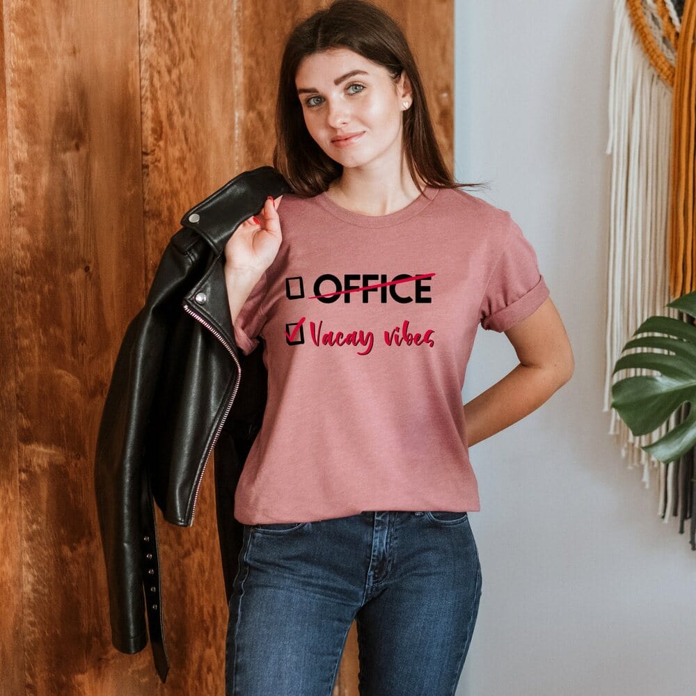 This women’s homebody shirt will definitely be your next favorite vacation tee, weekend shirt, retirement shirt, spring break shirt, vacation mode t-shirt, adventure shirt, outdoor shirt, shirt for out of the office that can be worn all day long.