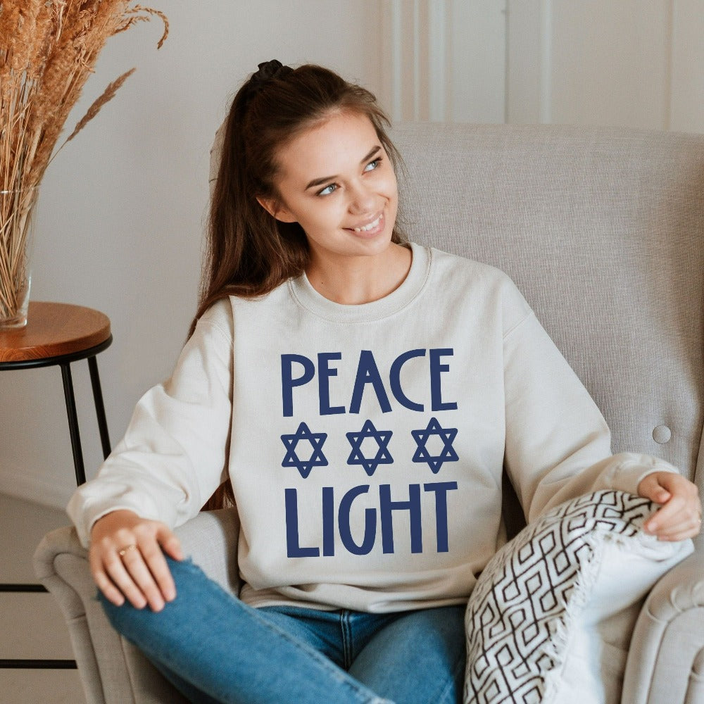 Passover Sweatshirt, Hanukkah Shirt, Jewish Birthday Gift for Women Daughter Sister, Mom Gift Israeli Friend Sweater, Oy Vey Outfit