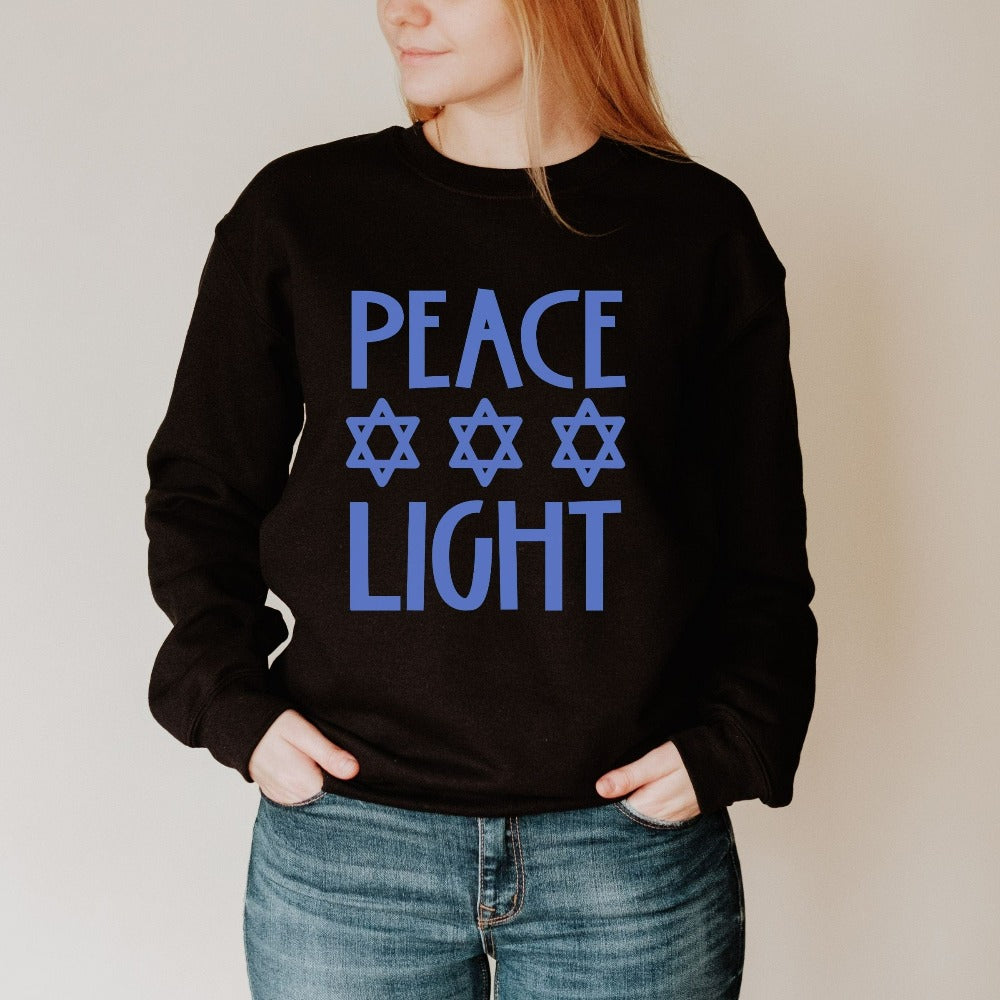 Passover Sweatshirt, Hanukkah Shirt, Jewish Birthday Gift for Women Daughter Sister, Mom Gift Israeli Friend Sweater, Oy Vey Outfit