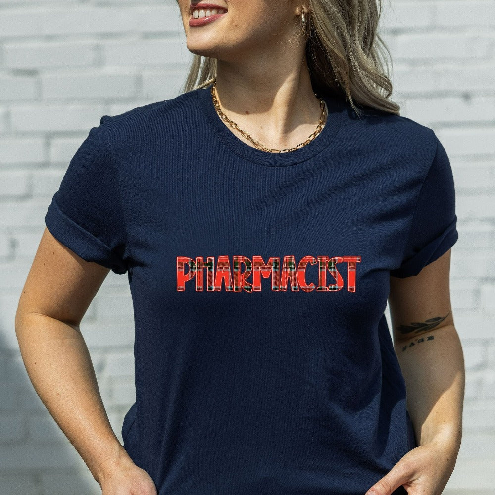 Pharmacist Christmas Gifts, Pharmacy Christmas Tshirts, Pharmacy Graduate Holiday Shirt, Cute Xmas Gift for Pharmacy Crew Xmas Tees