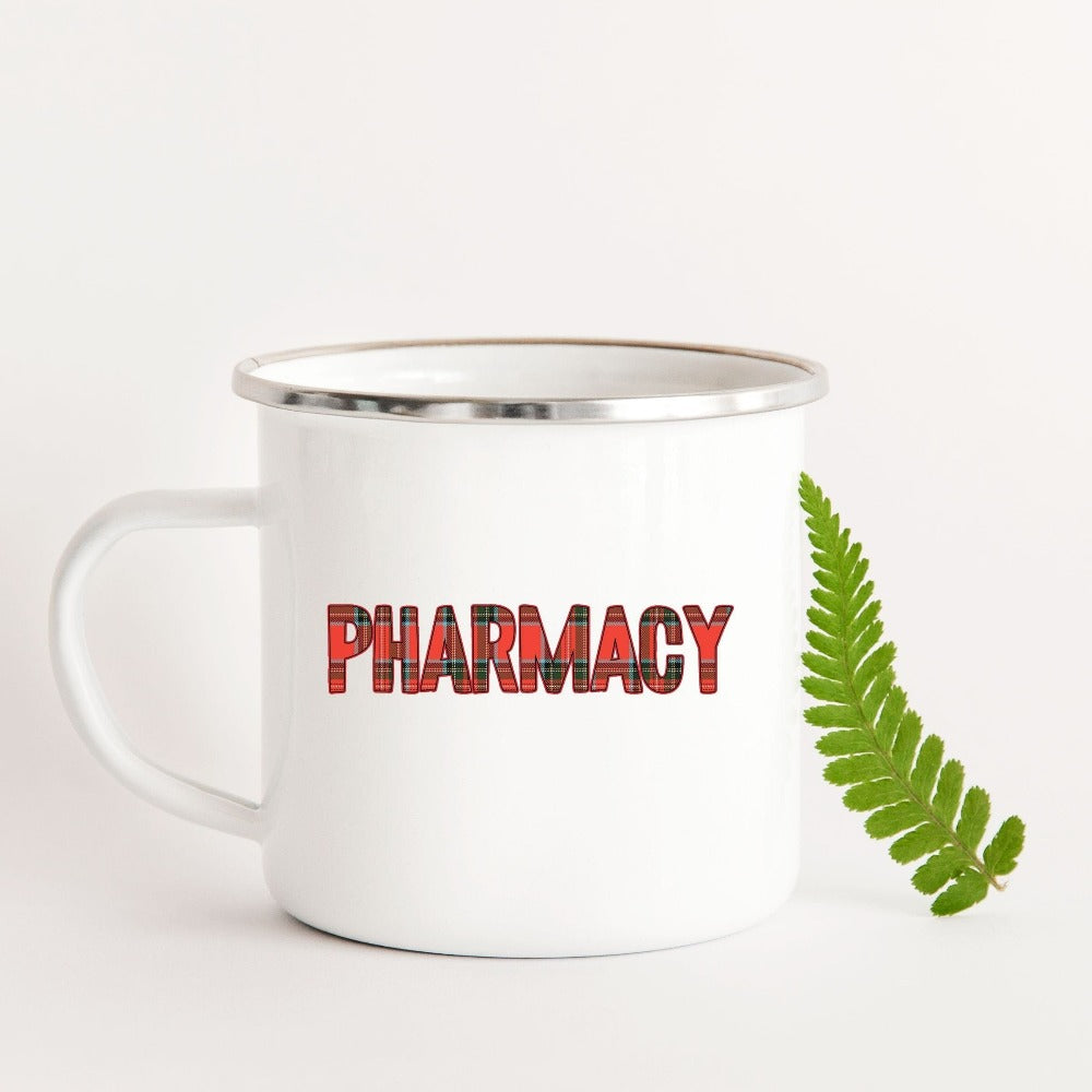 Pharmacy Christmas Gifts, Pharmacist Christmas Mug, Pharmacy School Holiday Mug Gift for Student Teacher, Pharmacy Tech Campfire Cup, Holiday Cup