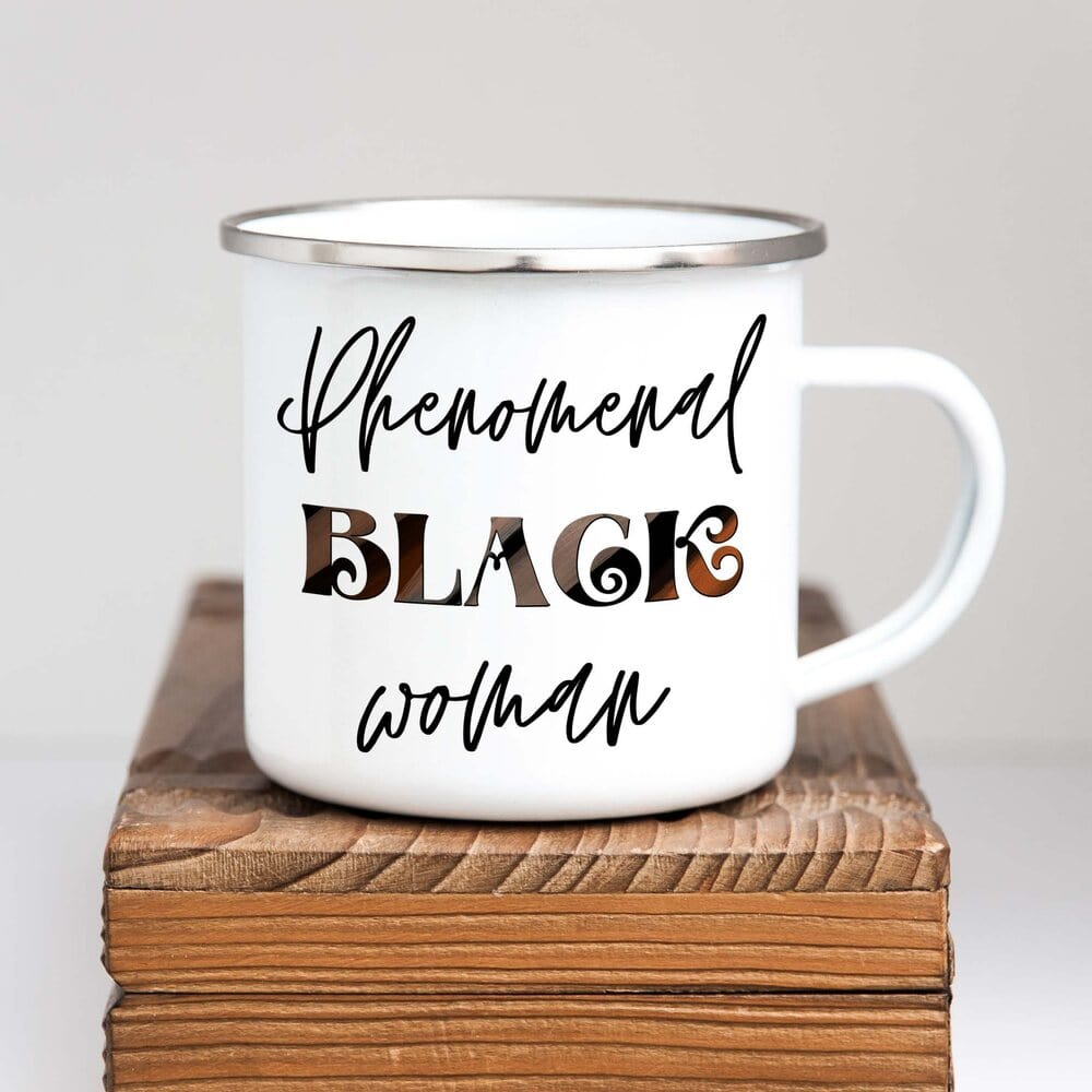 Our backpacker and mountaineer camping mugs are lightweight that are perfect for hikers, campers, backpackers, and mountaineers. If you are looking for the perfect mug gift for loved ones or close friends, grab this Melanin Black Girl camping mug.